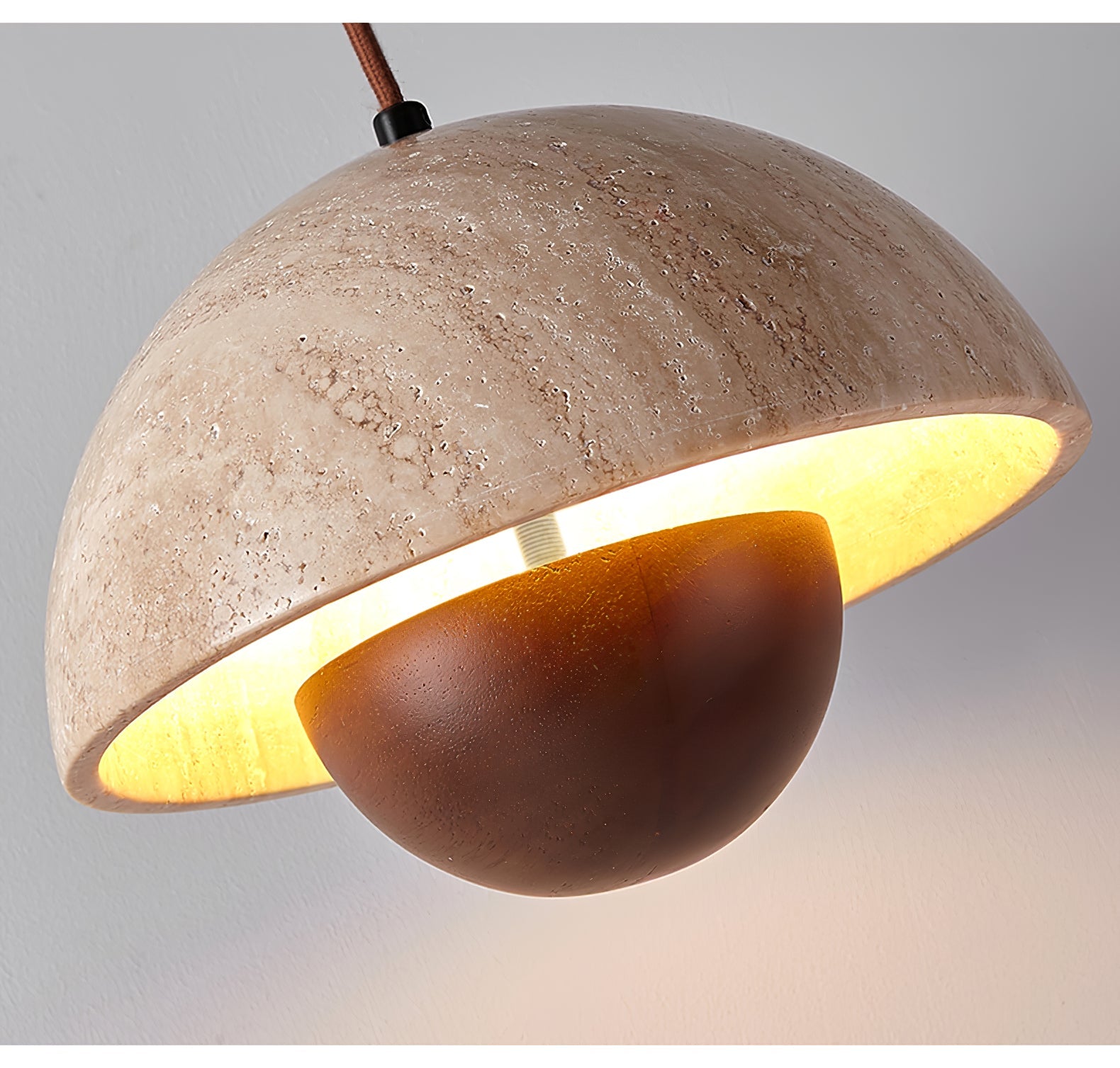 Ersile Travertine Pendant Light - Blowlighting