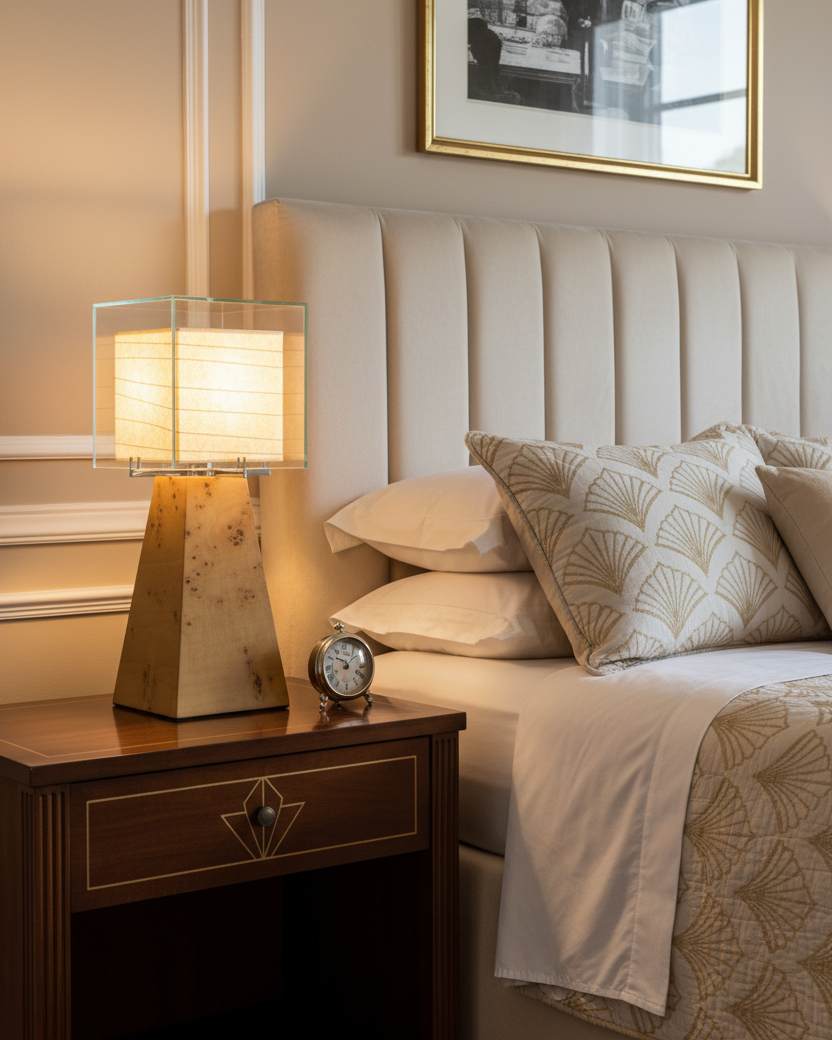 Burlspire Natural Wood Table Light