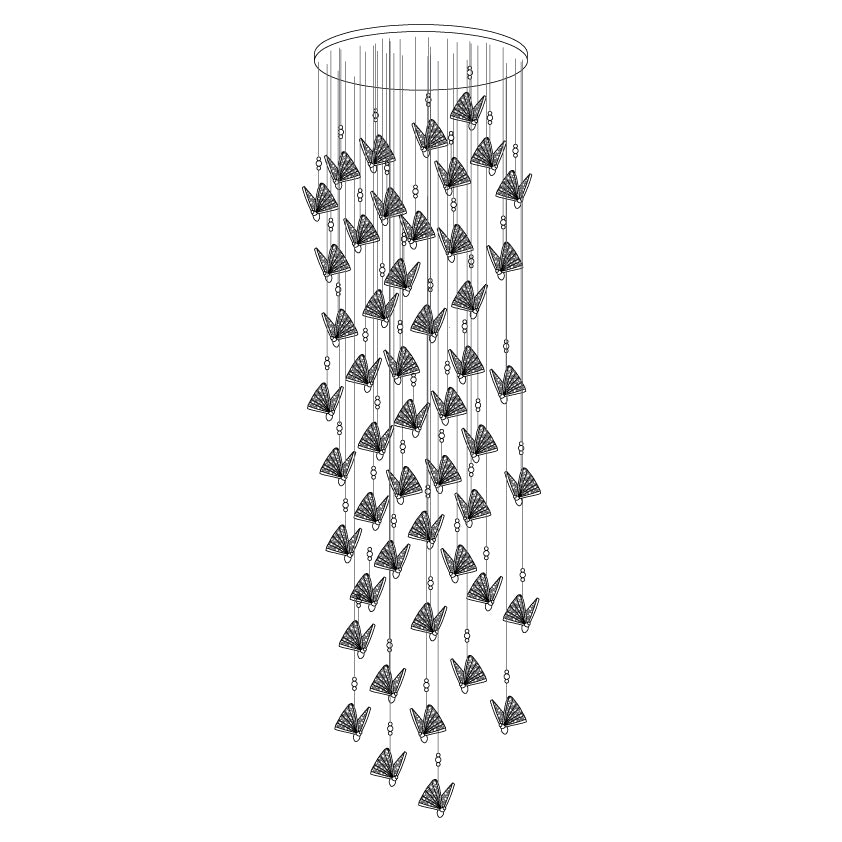 Butterfly Pendant Light - Blowlighting