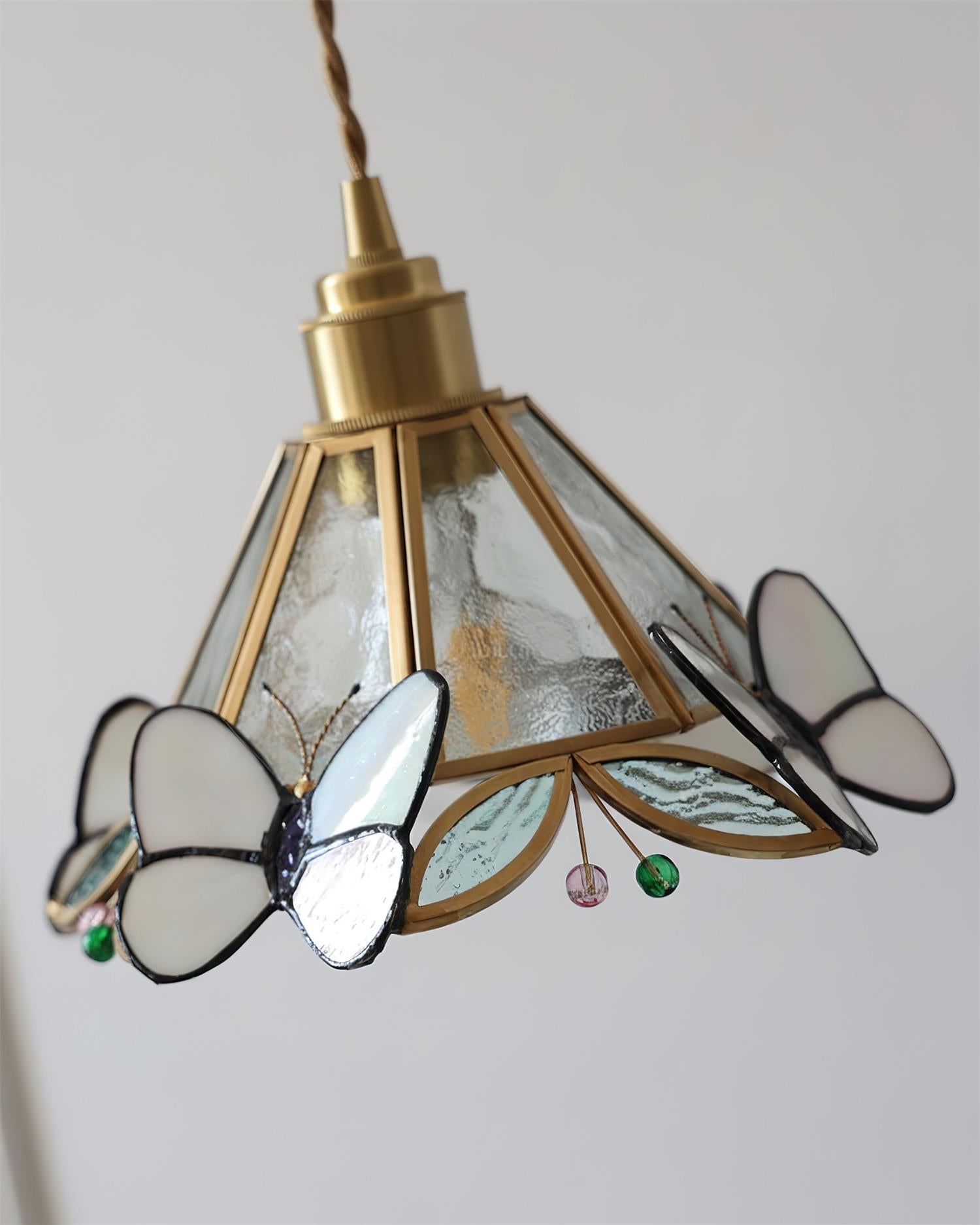 Rosabella Butterfly Kaleido Glass Wall Lamp