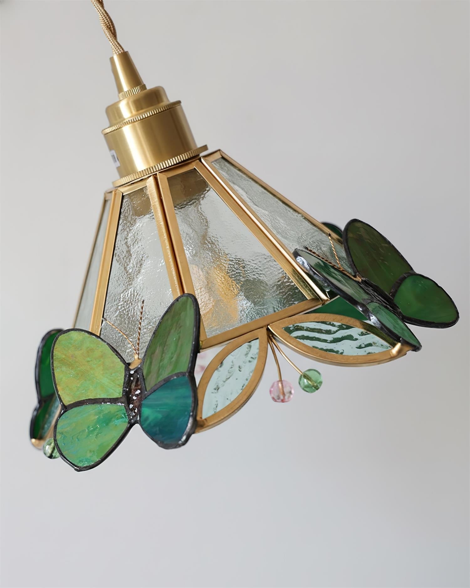 Rosabella Butterfly Kaleido Glass Wall Lamp