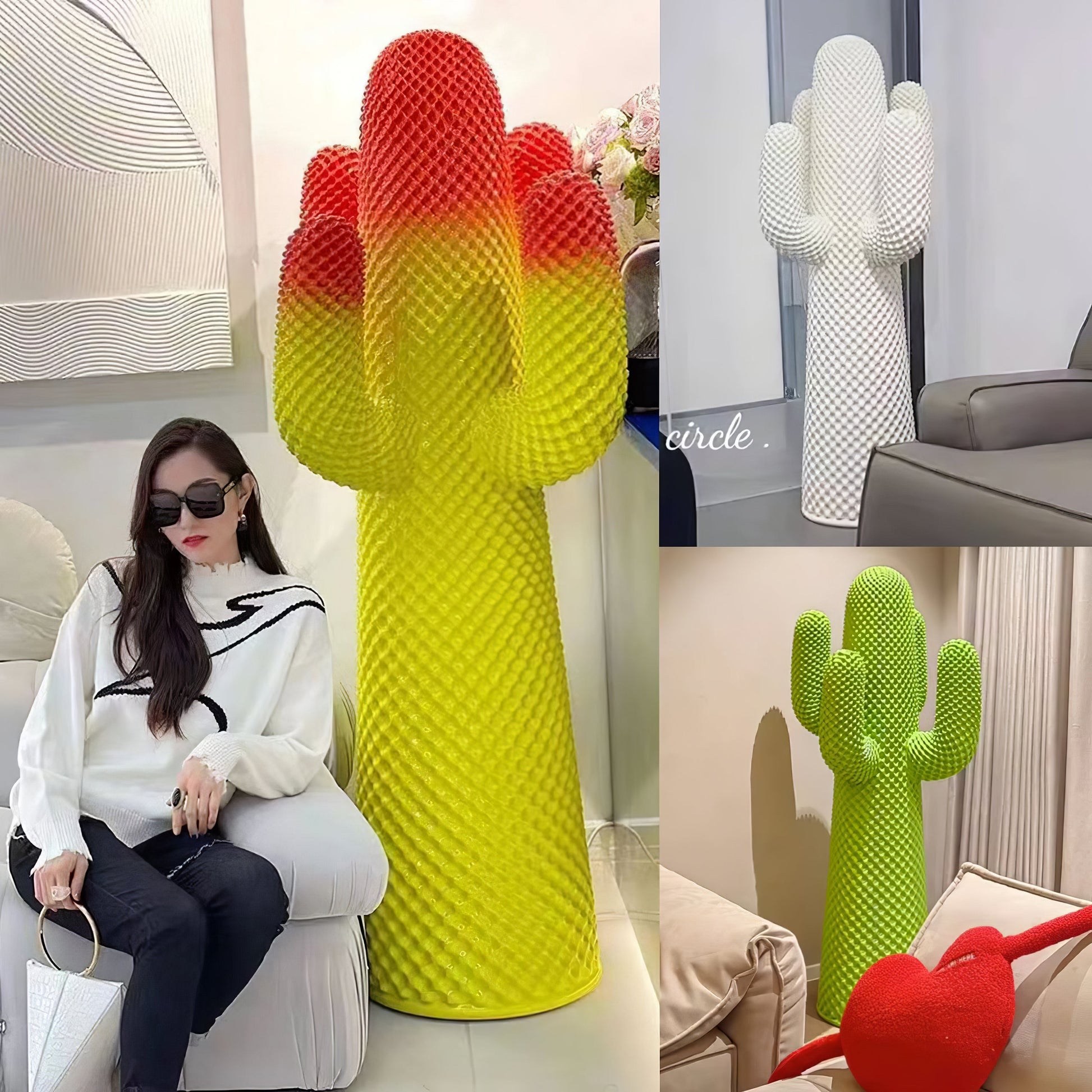 Mello Sculptural Cactus Coat Rack - Blowlighting