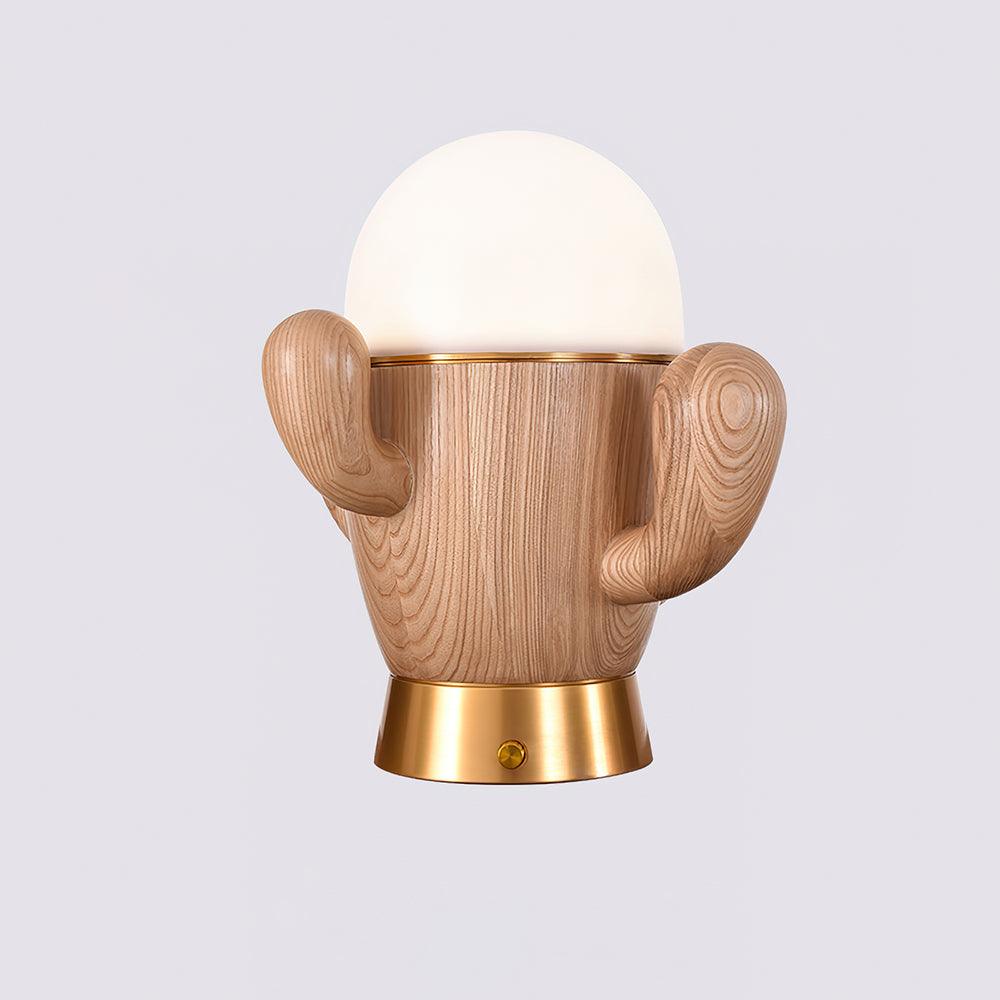 Wooden Cactus Table Lamp - Blowlighting