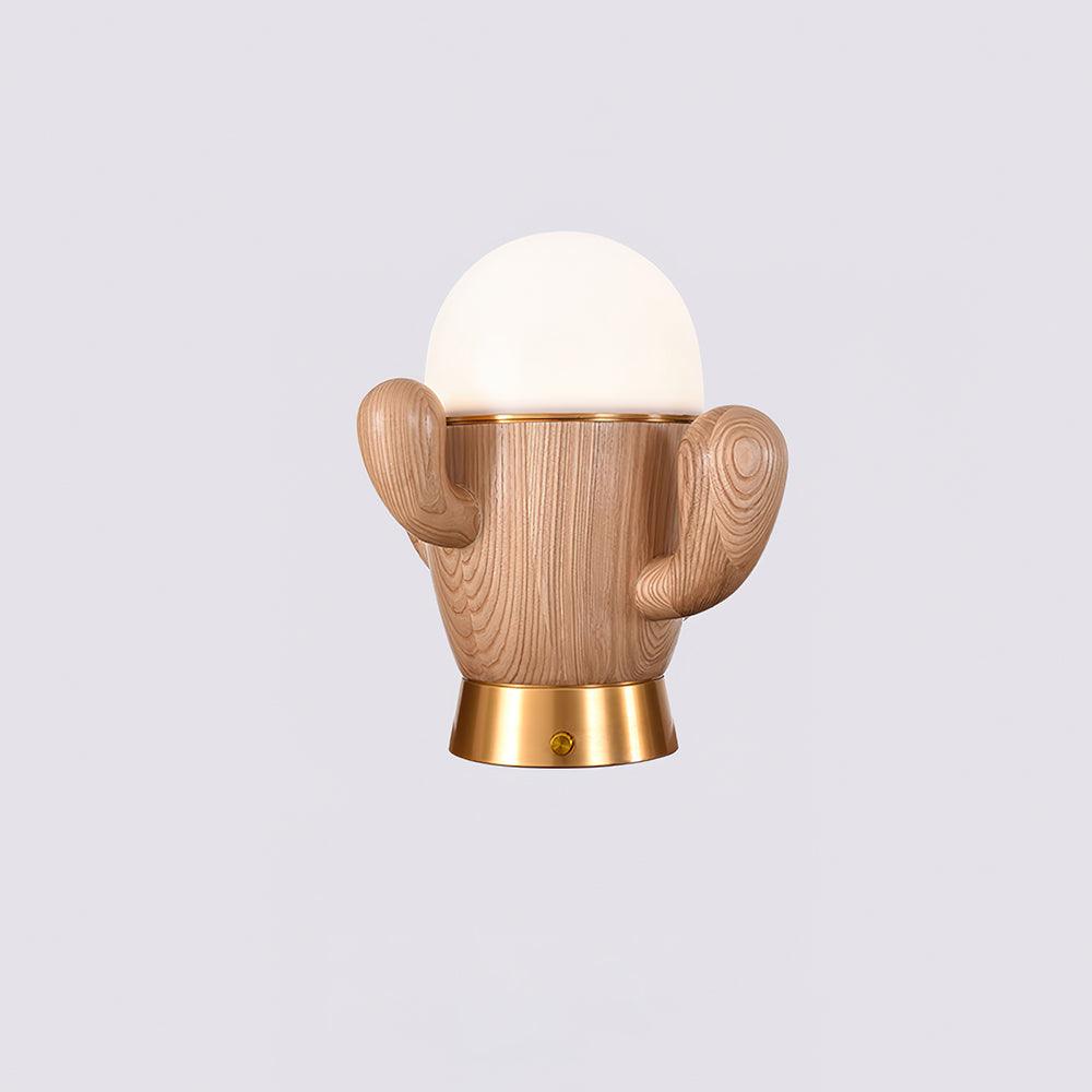 Wooden Cactus Table Lamp - Blowlighting