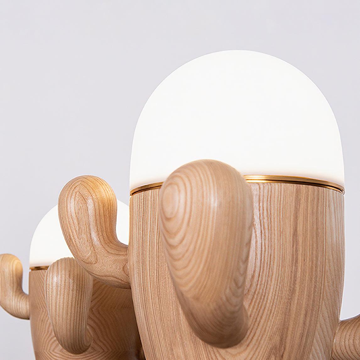 Wooden Cactus Table Lamp - Blowlighting