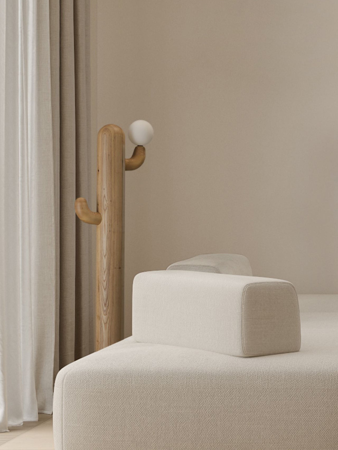 Cactus Wood Floor Lamp - Blowlighting