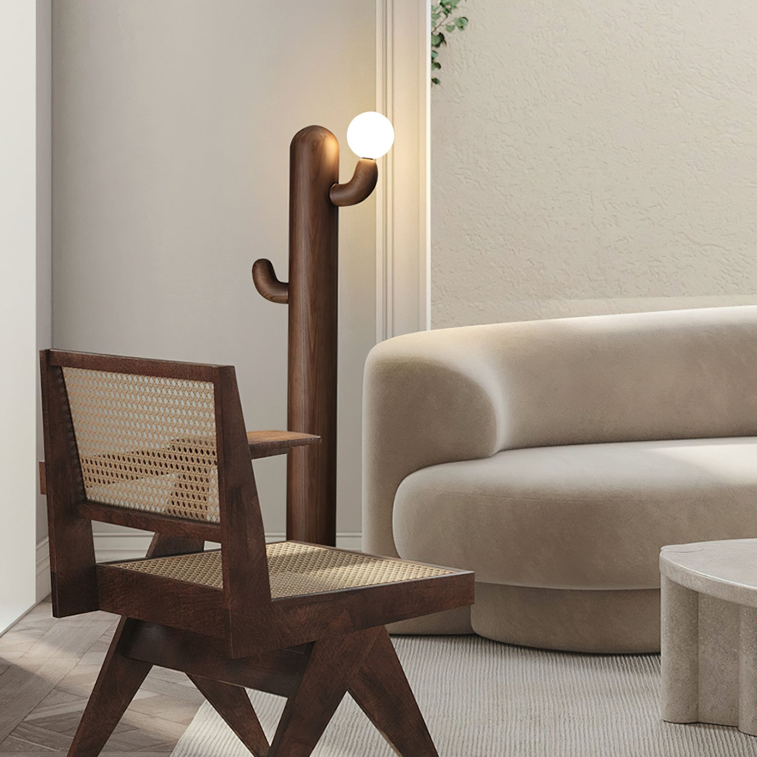 Cactus Wood Floor Lamp - Blowlighting