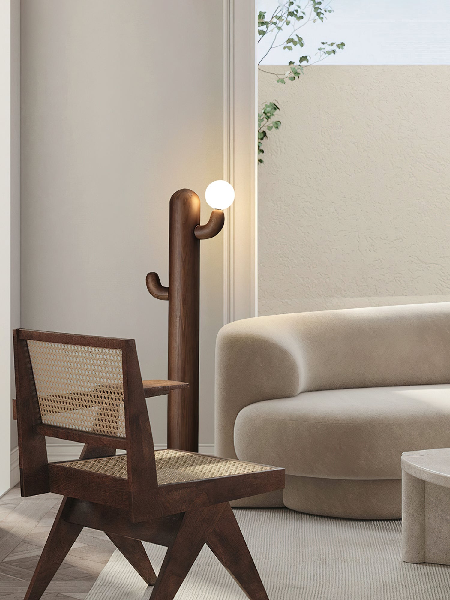 Cactus Wood Floor Lamp - Blowlighting