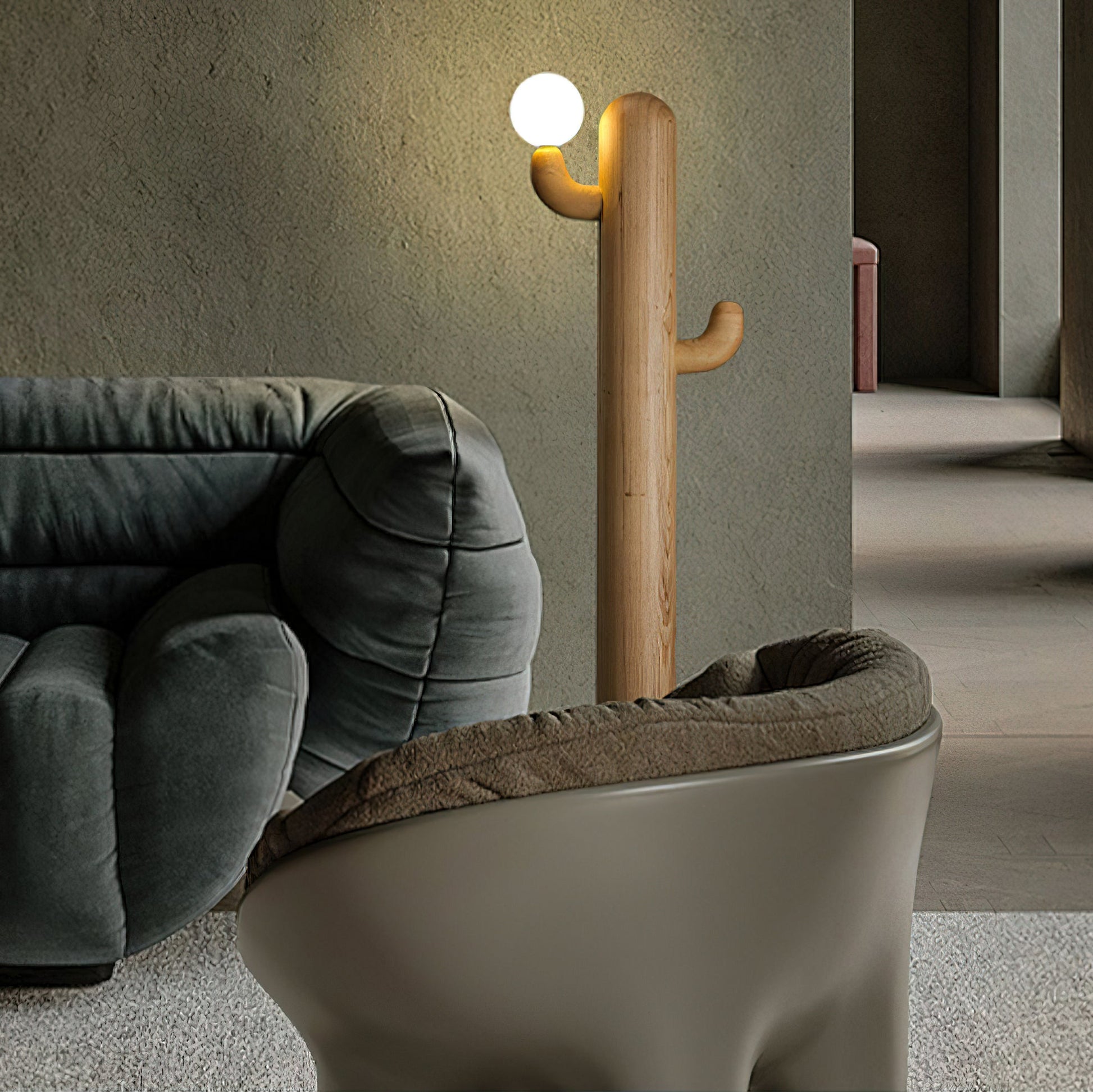 Cactus Wood Floor Lamp - Blowlighting