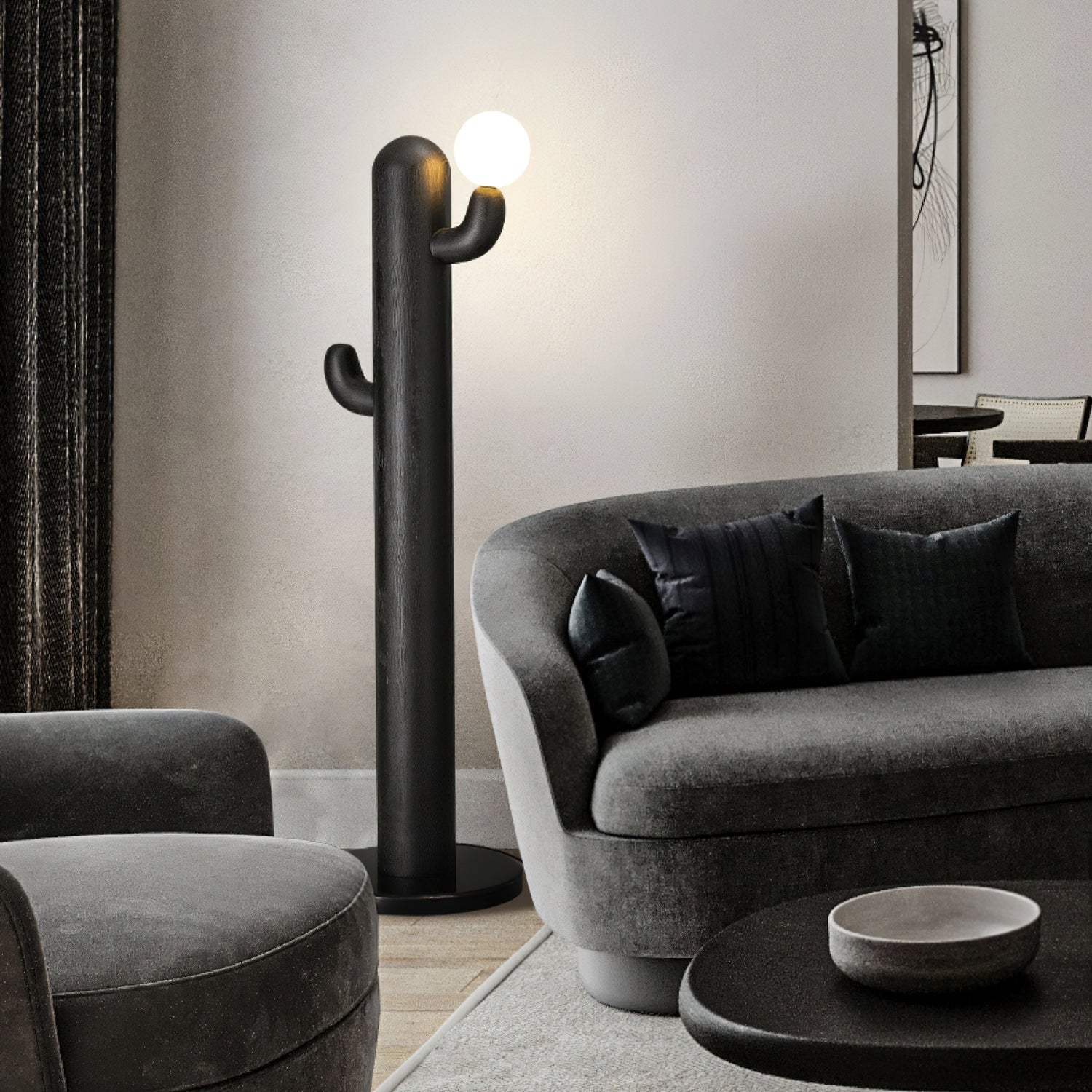 Cactus Wood Floor Lamp - Blowlighting