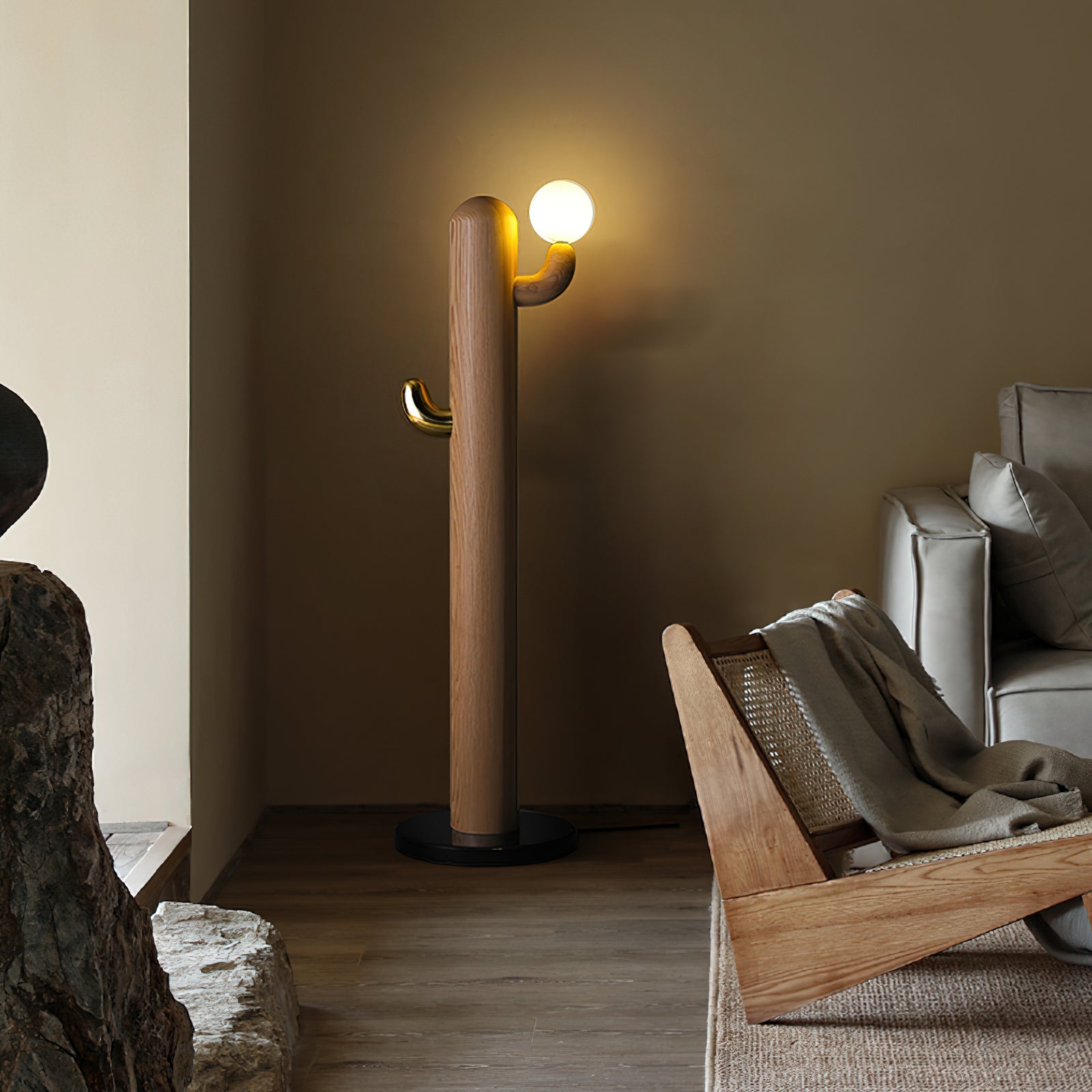 Cactus Wood Floor Lamp - Blowlighting