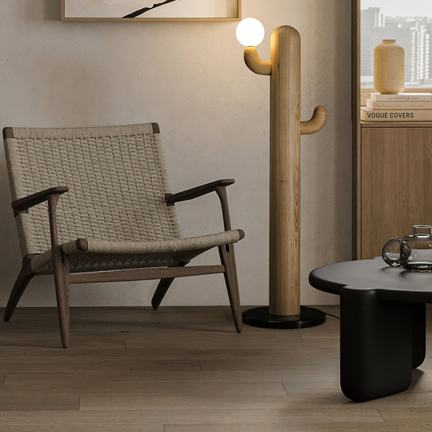 Cactus Wood Floor Lamp - Blowlighting
