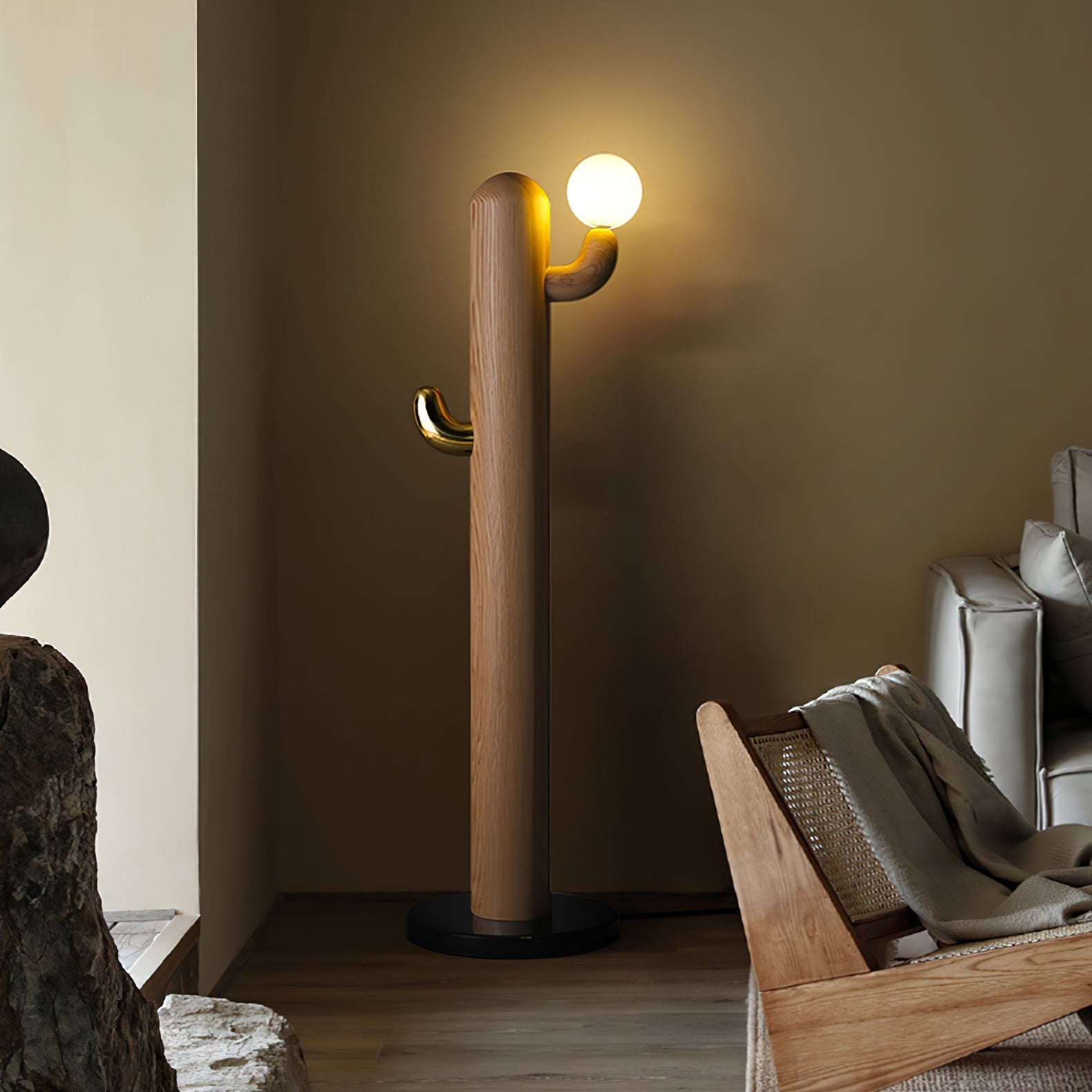 Cactus Wood Floor Lamp - Blowlighting