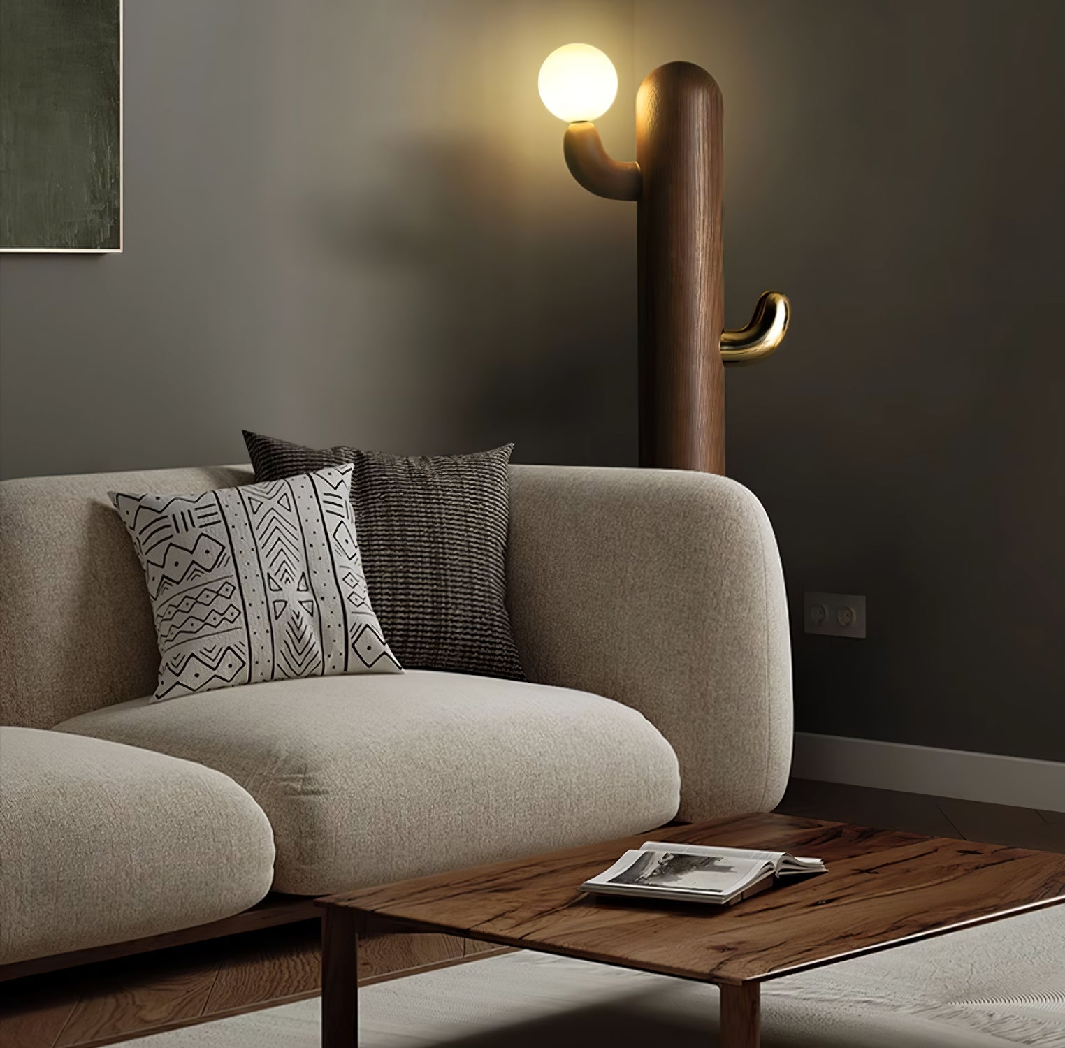 Cactus Wood Floor Lamp - Blowlighting