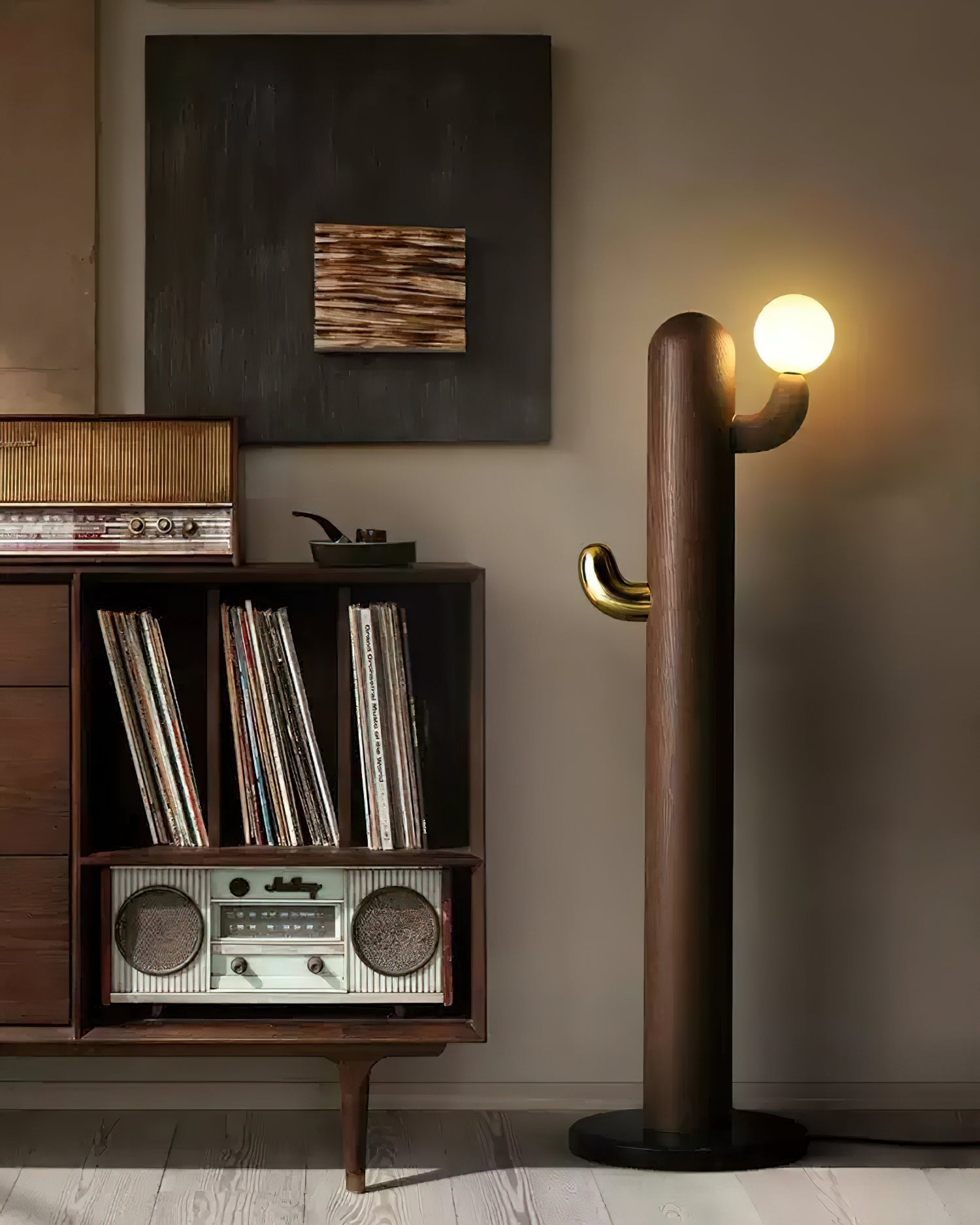 Cactus Wood Floor Lamp - Blowlighting