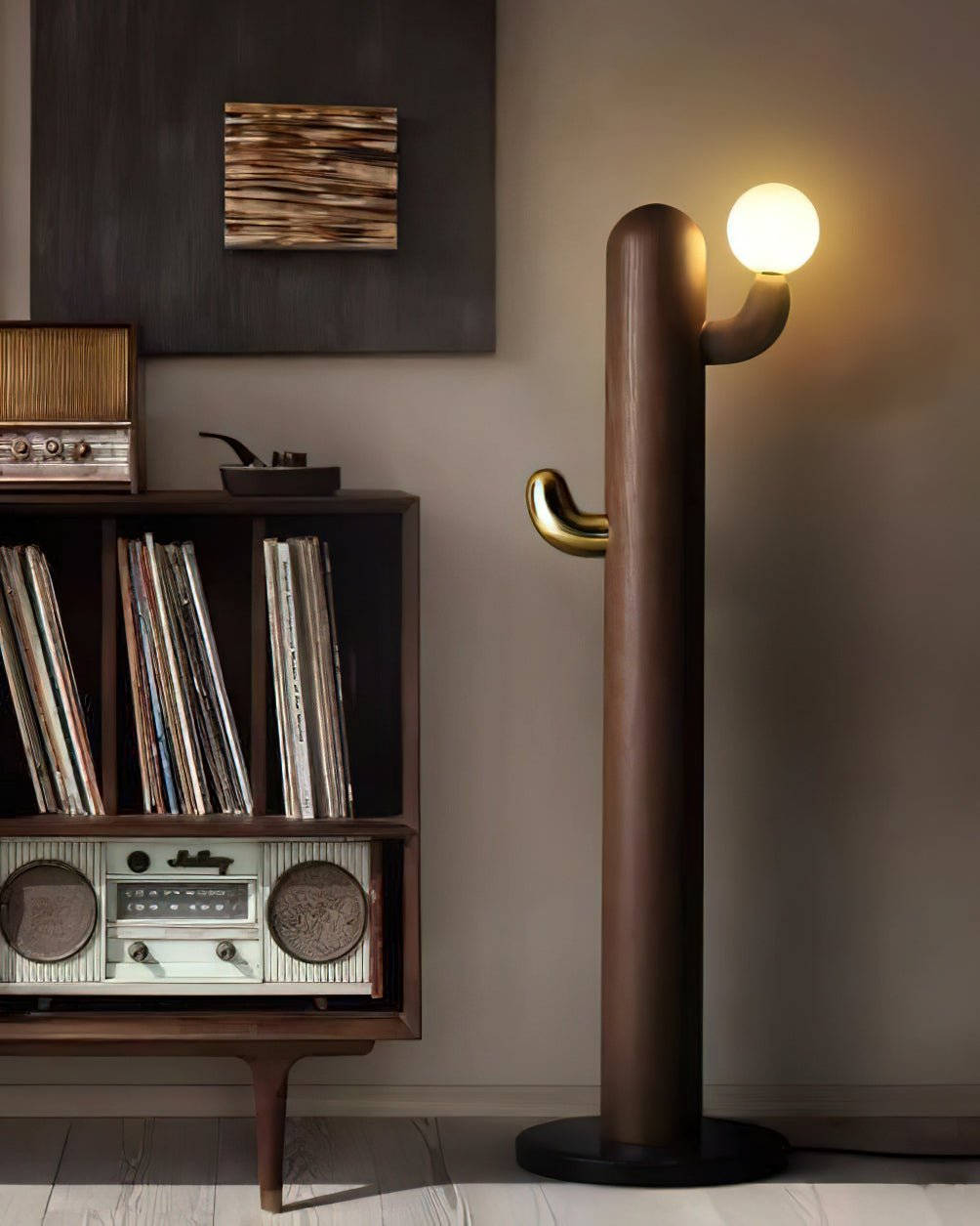 Cactus Wood Floor Lamp - Blowlighting