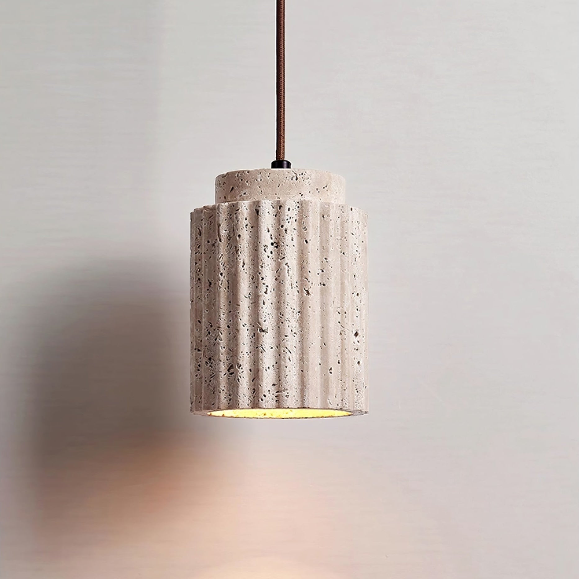 Mysolel Travertine Pendant Light - Blowlighting