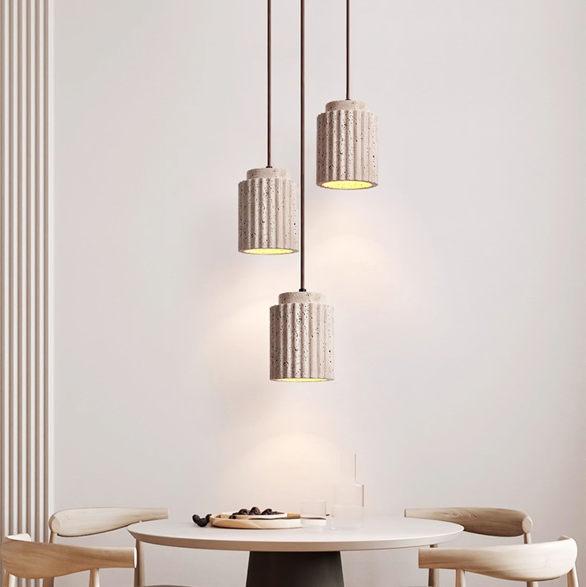 Mysolel Travertine Pendant Light - Blowlighting