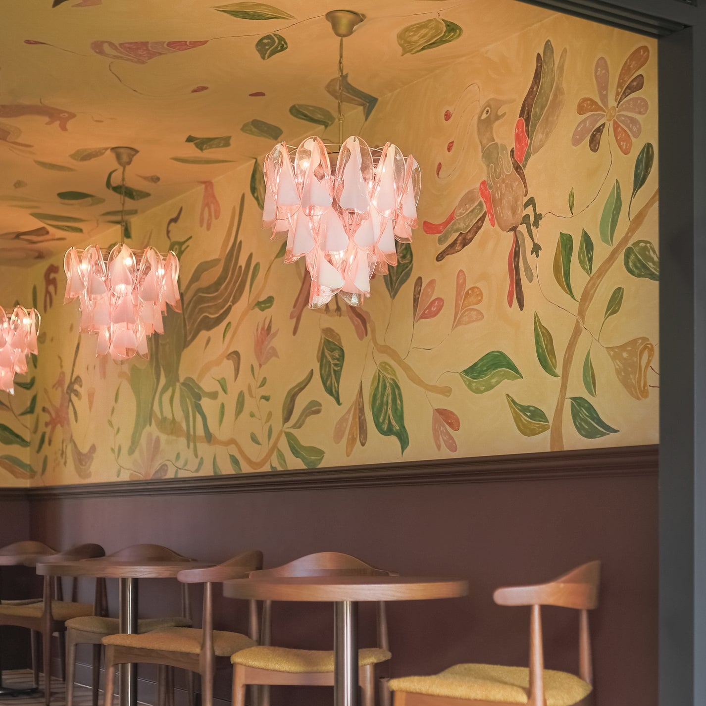 Caia Modern Glass Murano Glass Chandelier