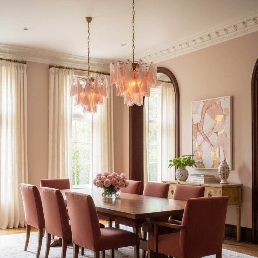 Caia Modern Glass Murano Glass Chandelier