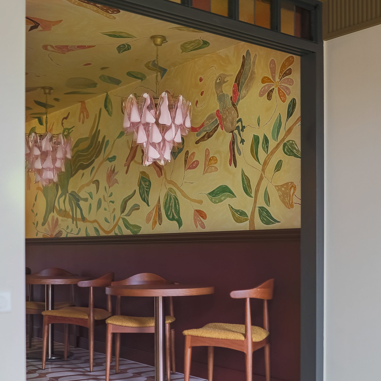 Caia Modern Glass Murano Glass Chandelier