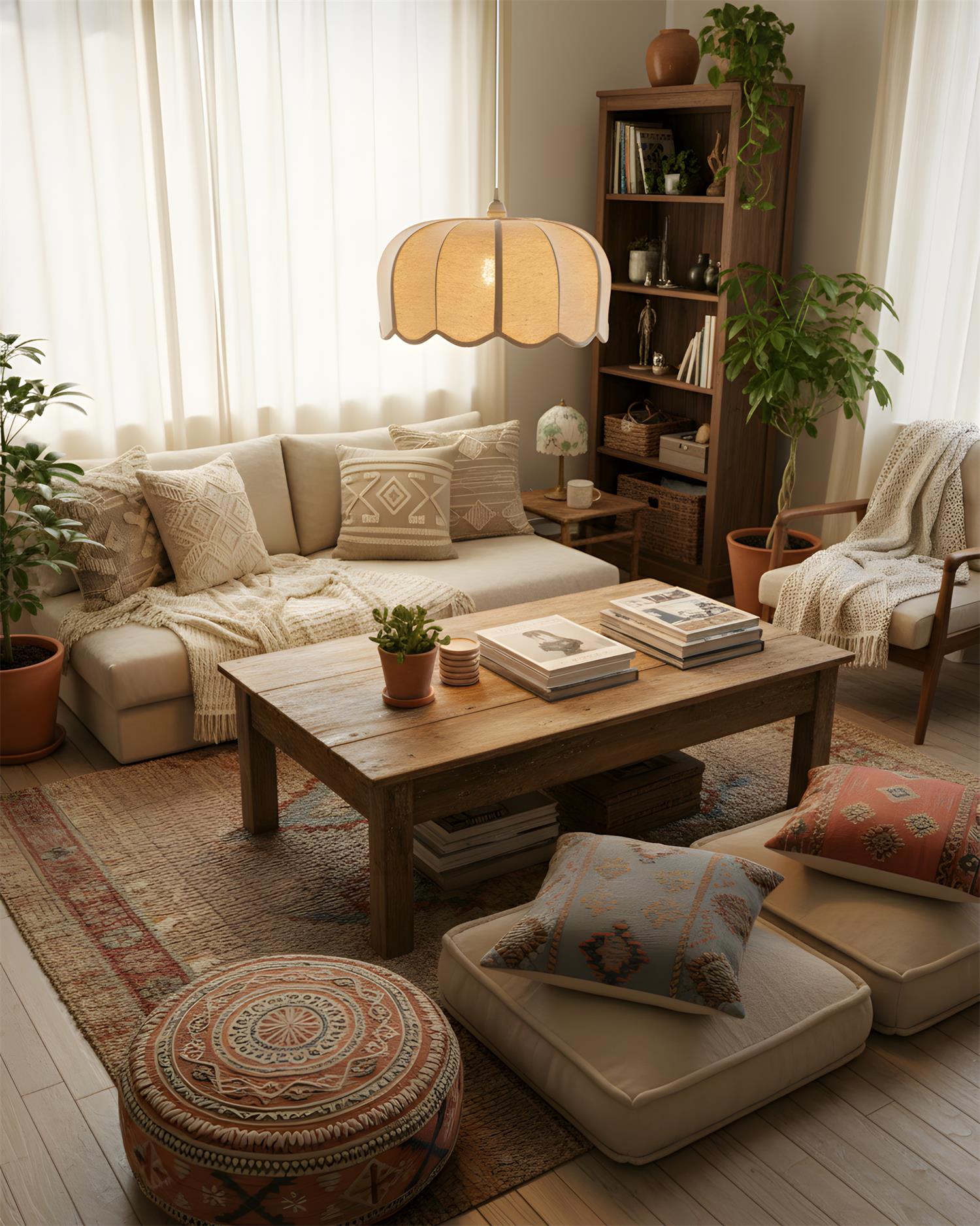 Calda Vintage Fabric Pendant Light