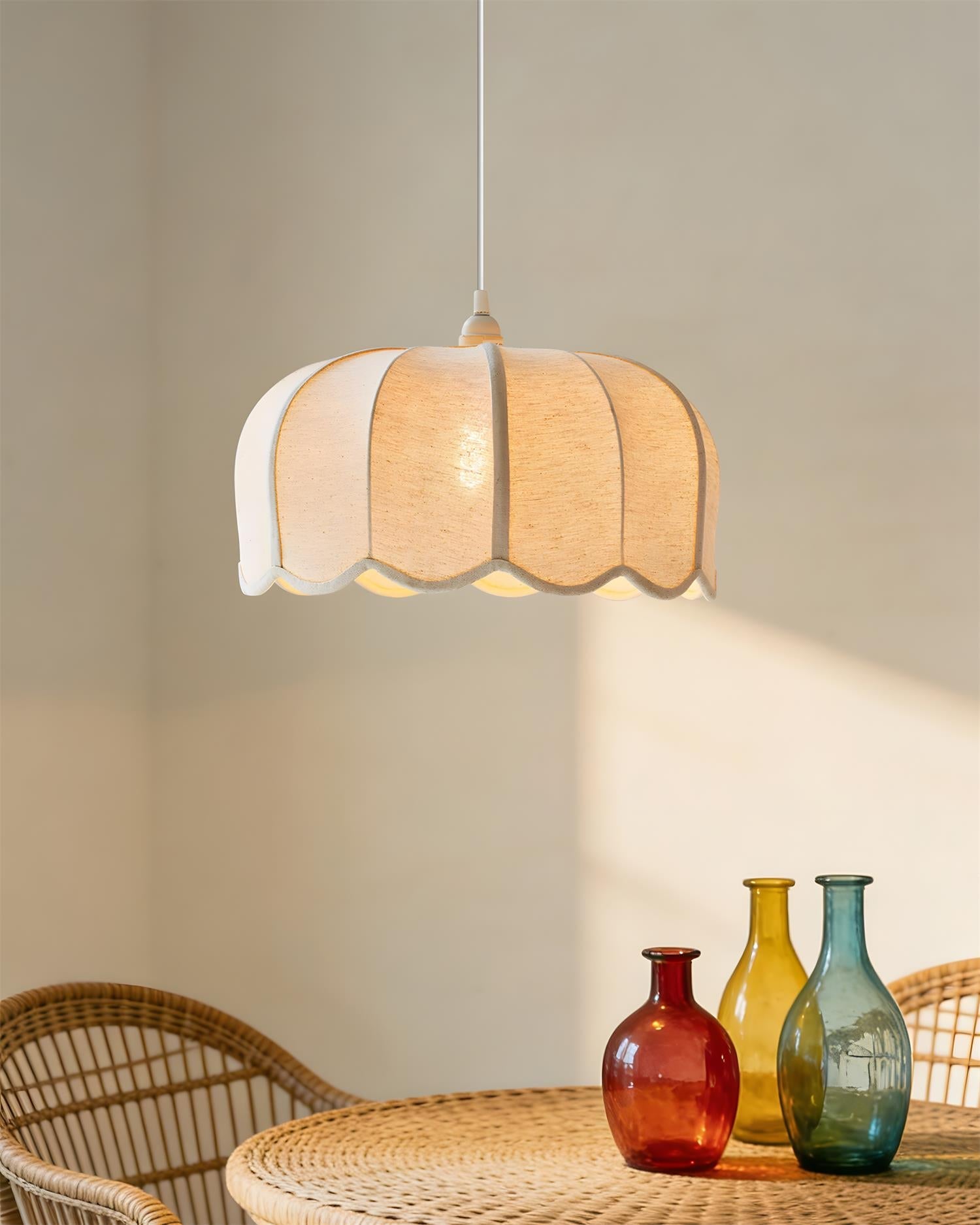 Calda Vintage Fabric Pendant Light