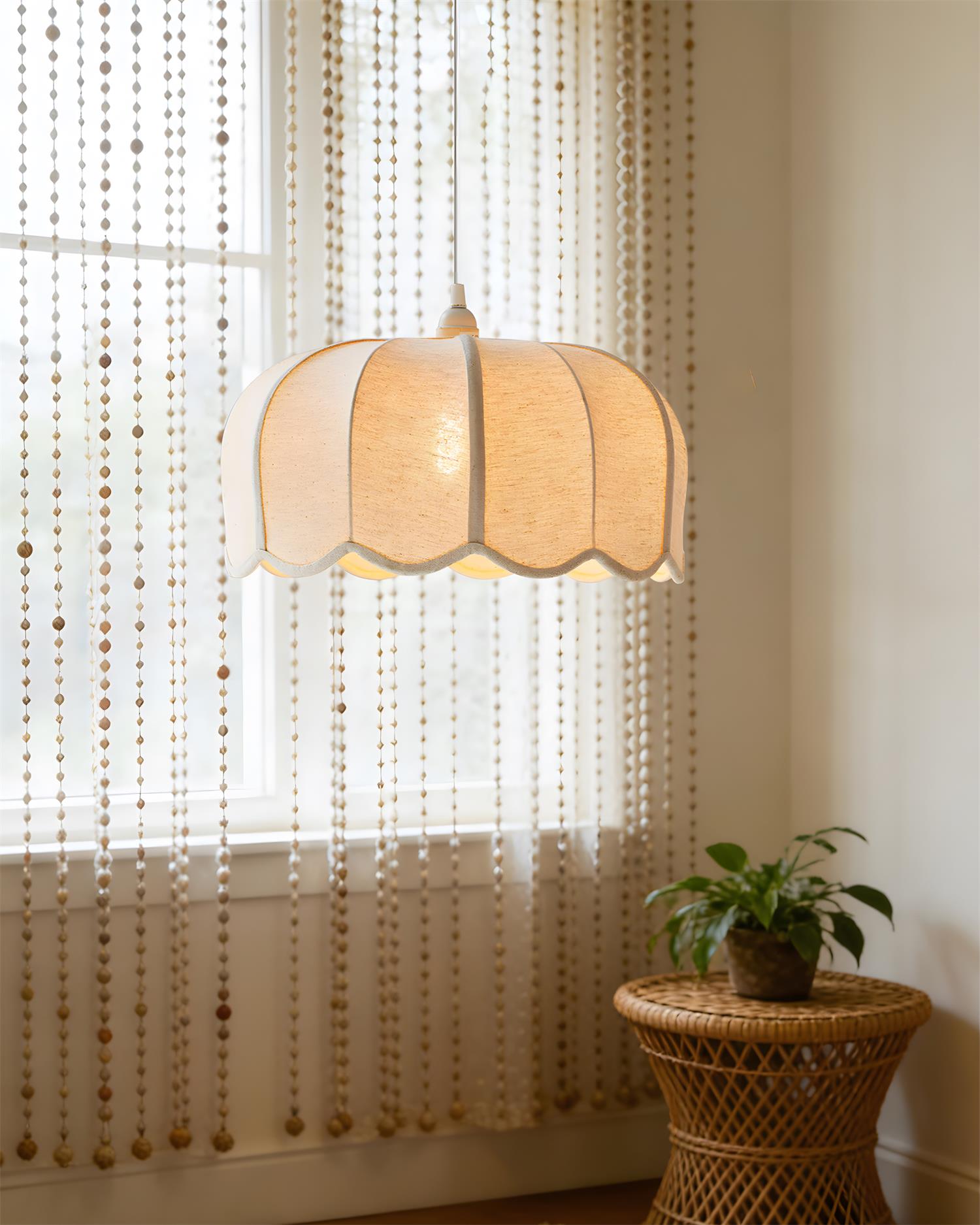 Calda Vintage Fabric Pendant Light