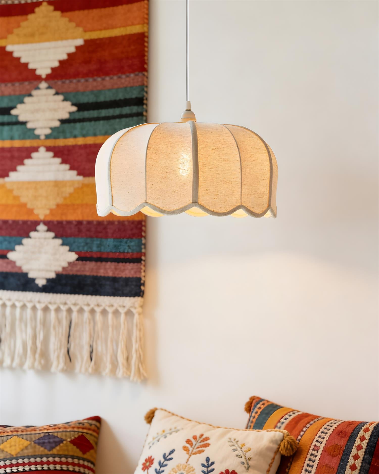 Calda Vintage Fabric Pendant Light