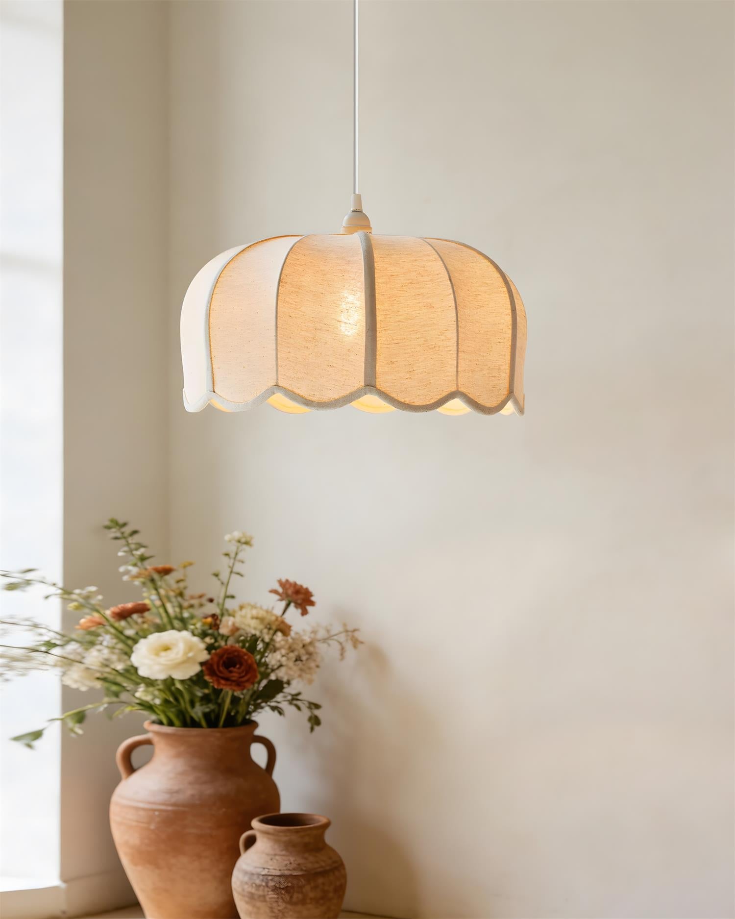 Calda Vintage Fabric Pendant Light