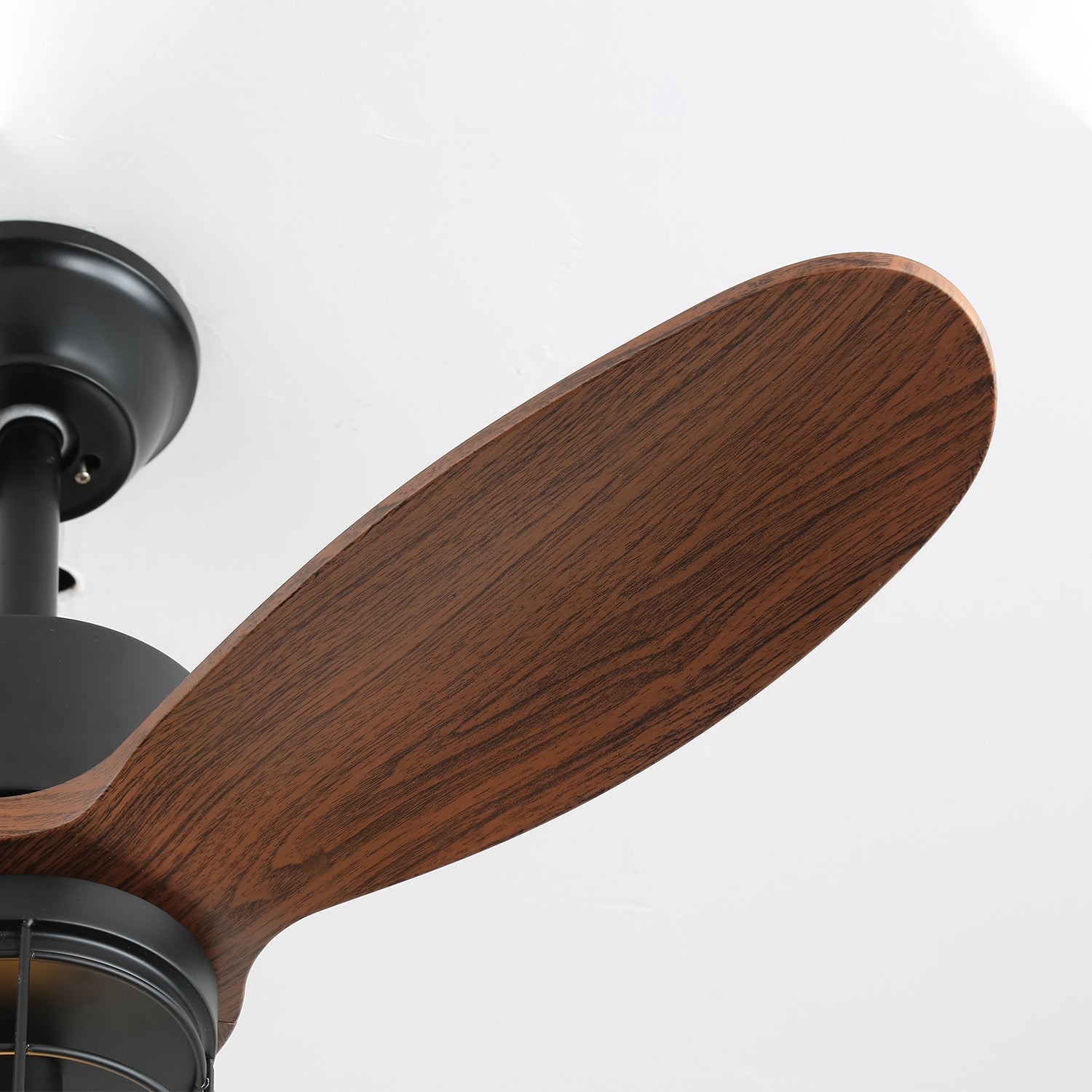 Ronan Industrial Wood Ceiling Fan Light - Blowlighting