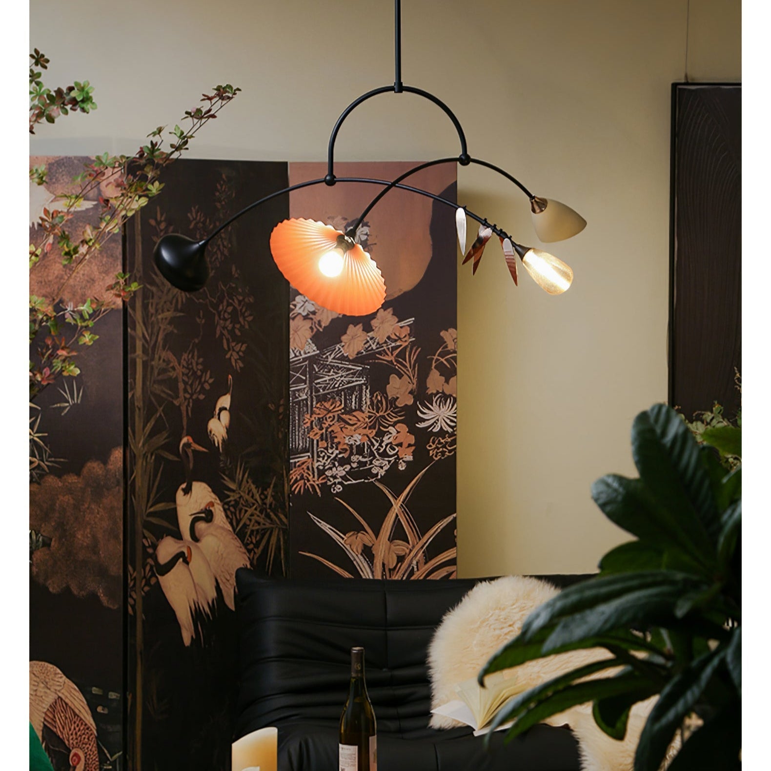 FloraCurv Glass Artisan Pendant Light - Blowlighting