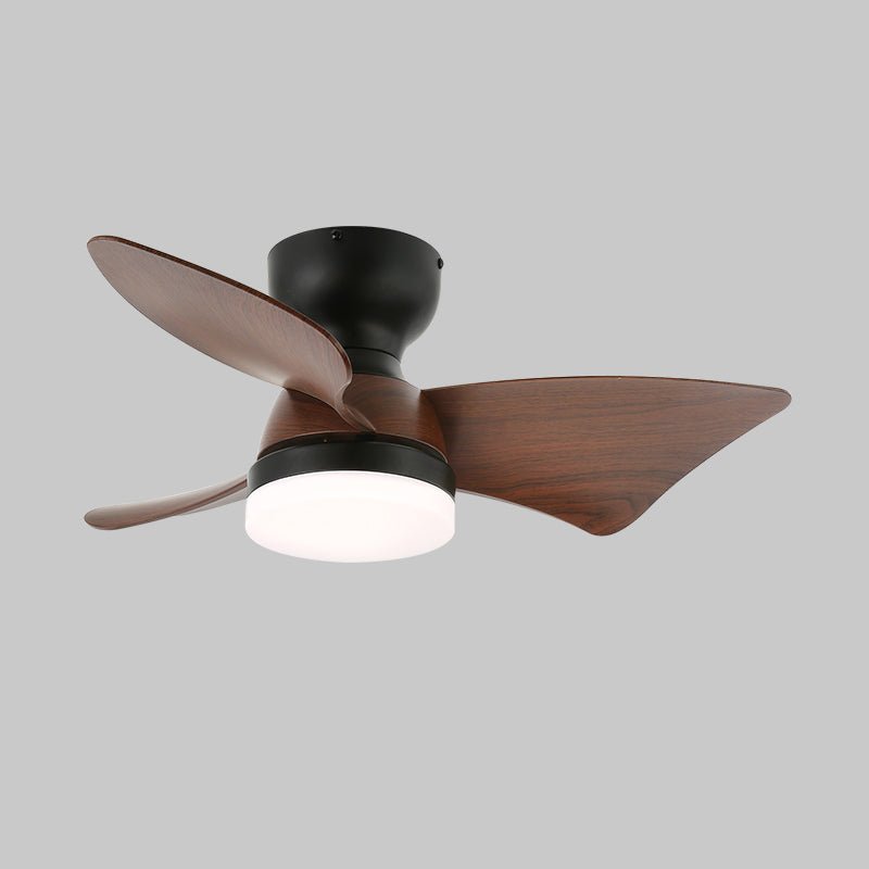 Mirella Silver Wood Ceiling Fan Light - Blowlighting