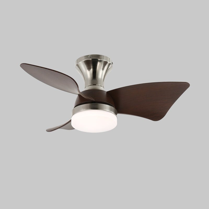 Mirella Silver Wood Ceiling Fan Light - Blowlighting