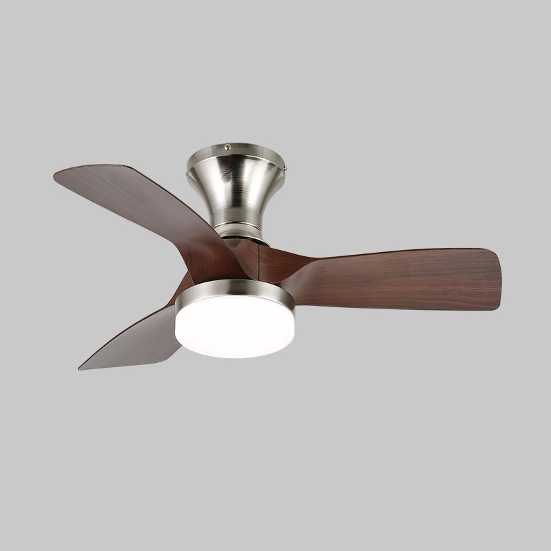 Mirella Silver Wood Ceiling Fan Light - Blowlighting
