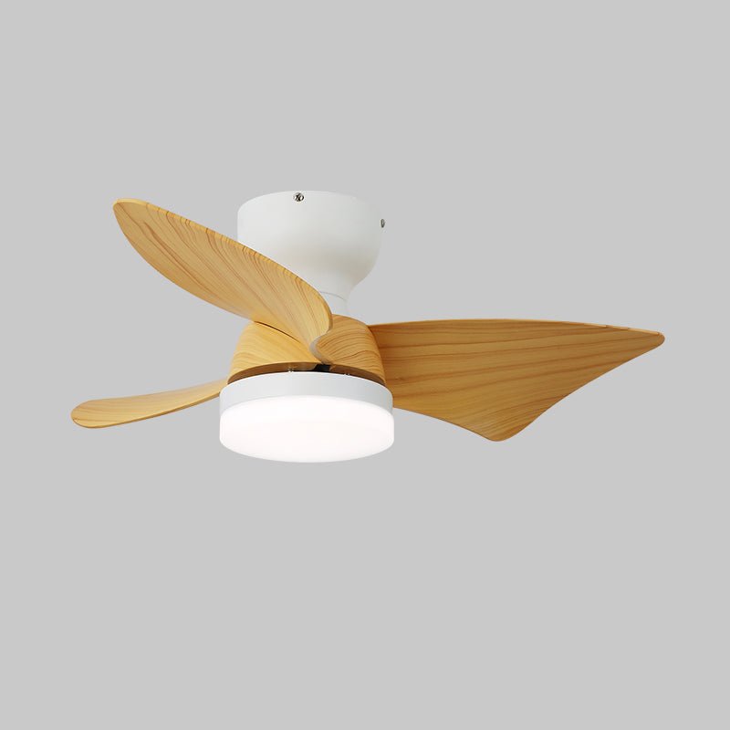 Mirella Silver Wood Ceiling Fan Light - Blowlighting