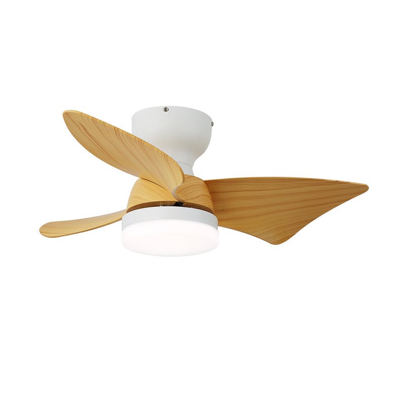 Mirella Silver Wood Ceiling Fan Light - Blowlighting