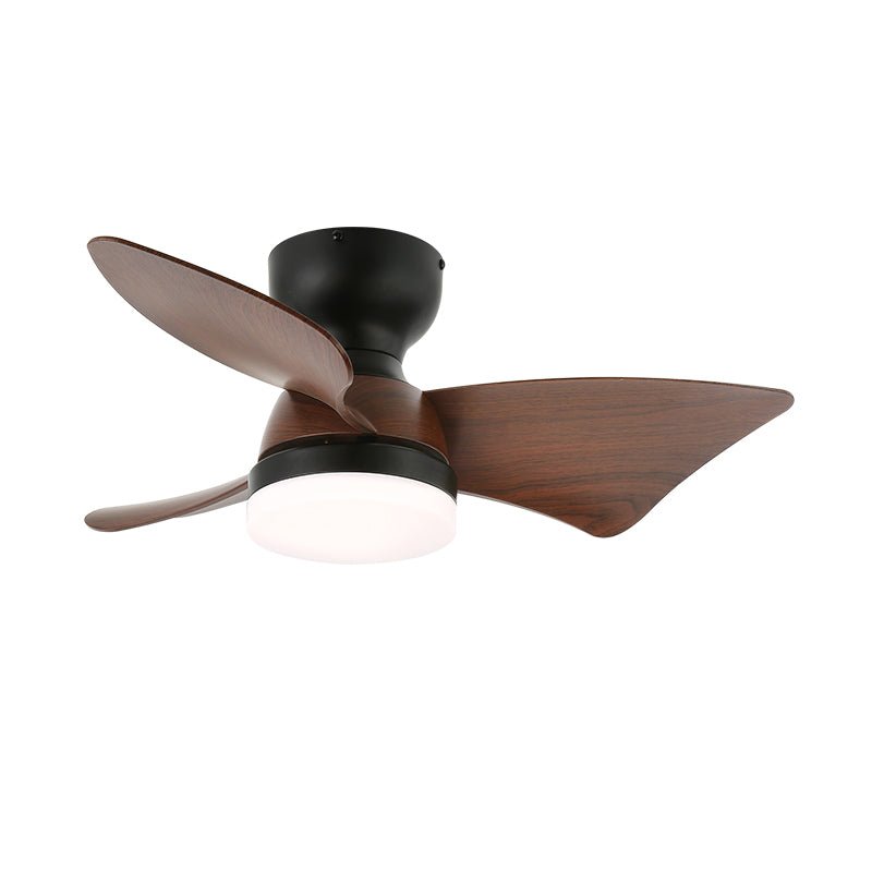 Mirella Silver Wood Ceiling Fan Light - Blowlighting