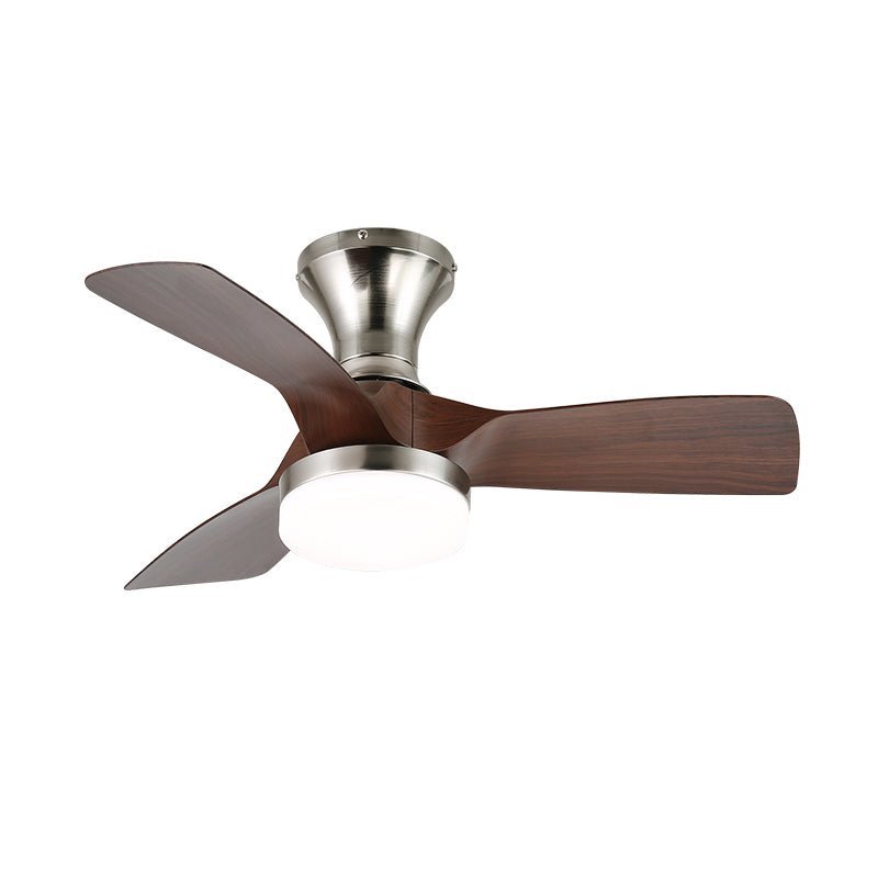 Mirella Silver Wood Ceiling Fan Light - Blowlighting