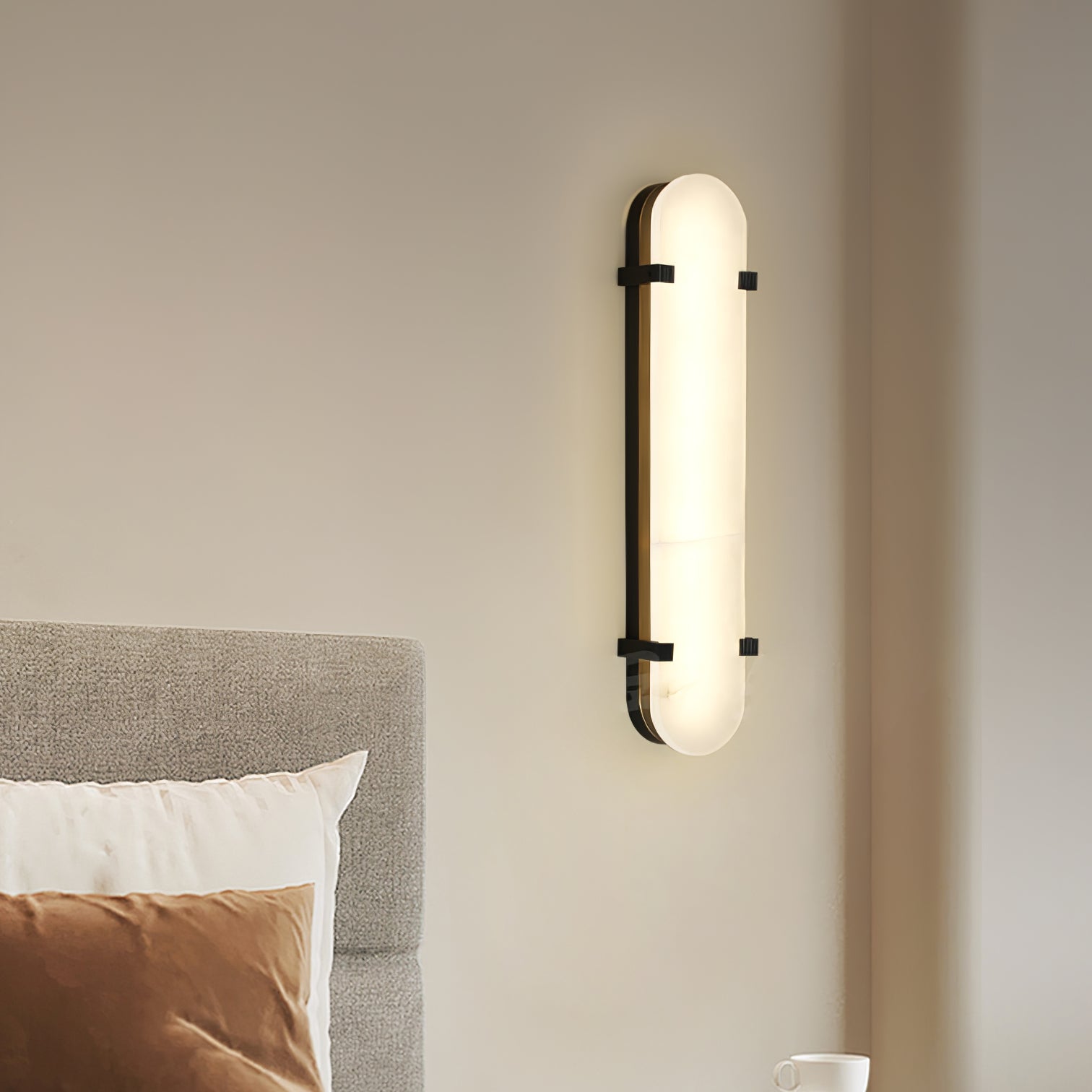 Lunaris Modern Alabaster Wall Light - Blowlighting