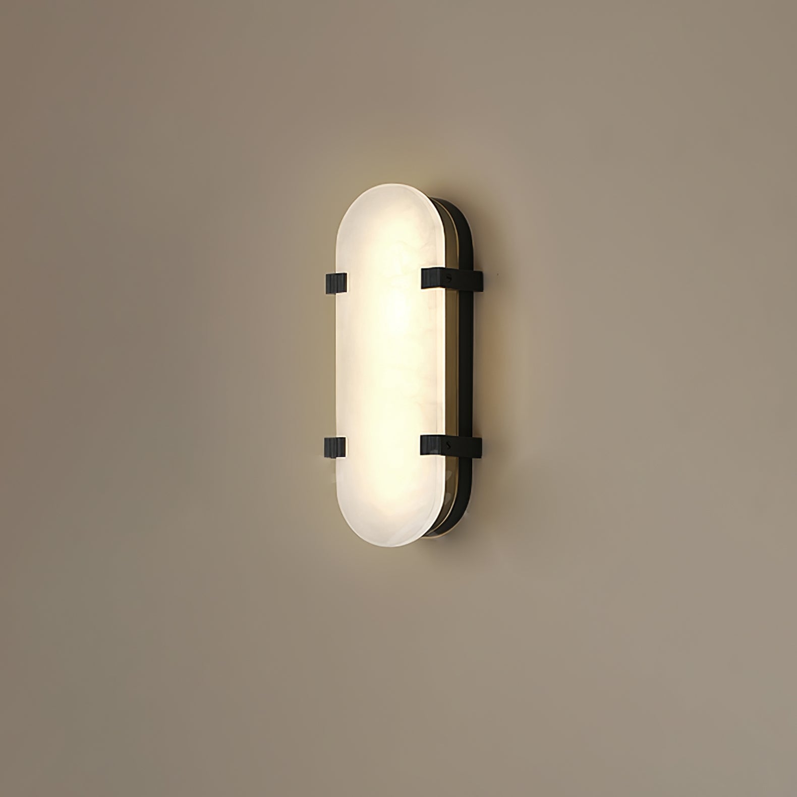 Lunaris Modern Alabaster Wall Light - Blowlighting