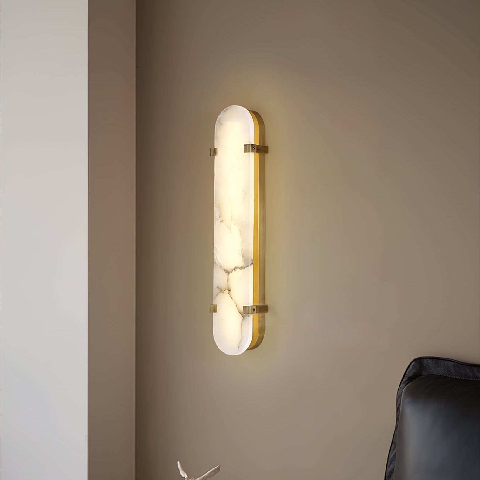 Lunaris Modern Alabaster Wall Light - Blowlighting