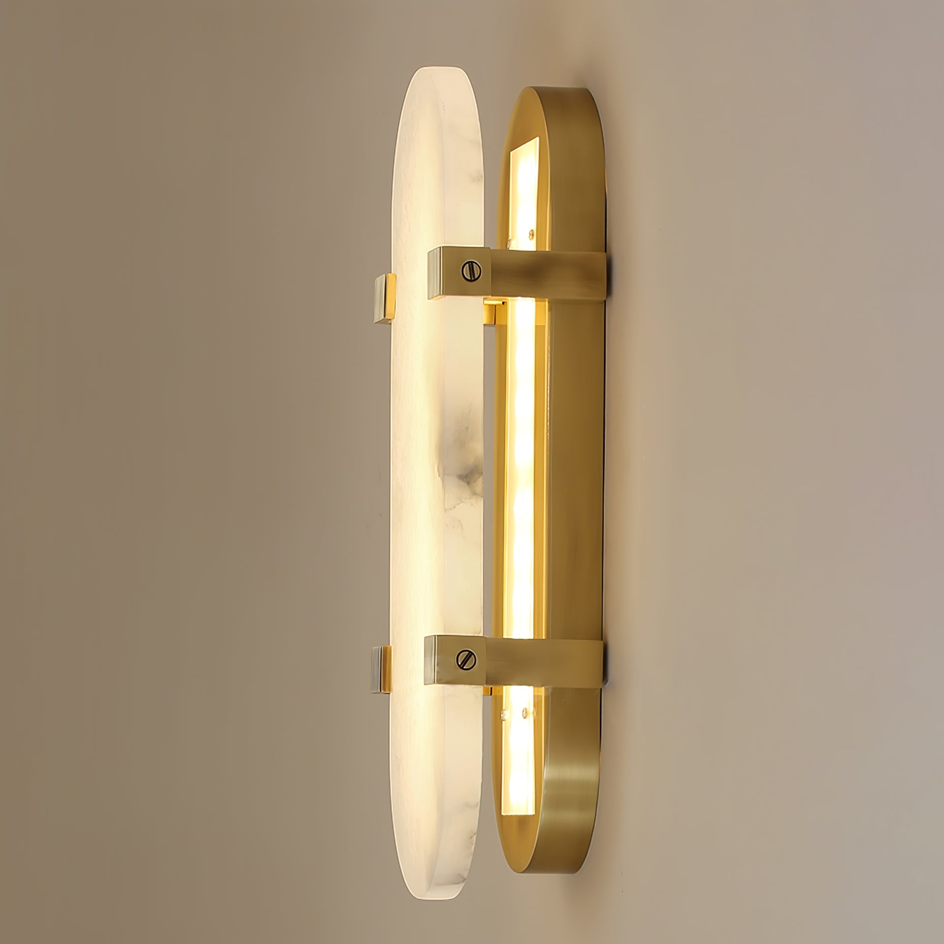 Lunaris Modern Alabaster Wall Light - Blowlighting