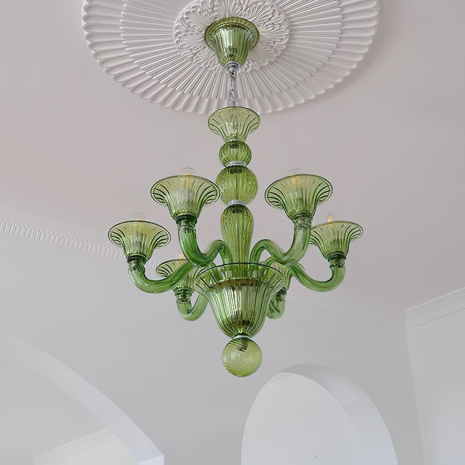 Aurora Chandelier Murano Glass Exotic - Blowlighting