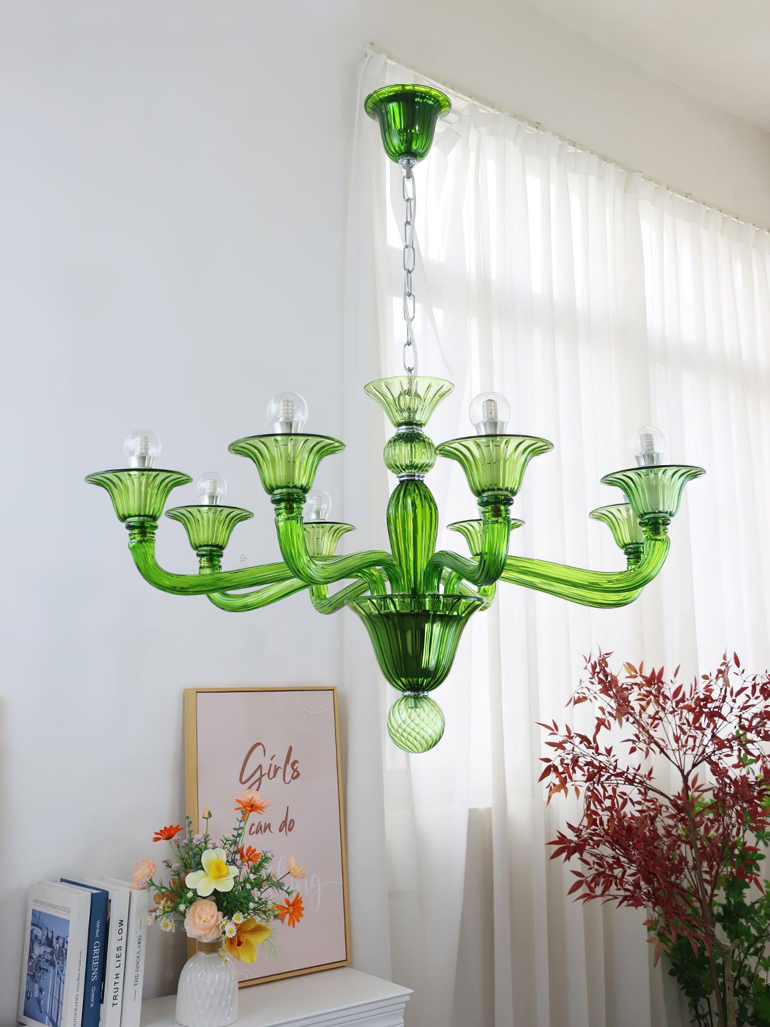Aurora Chandelier Murano Glass Exotic - Blowlighting