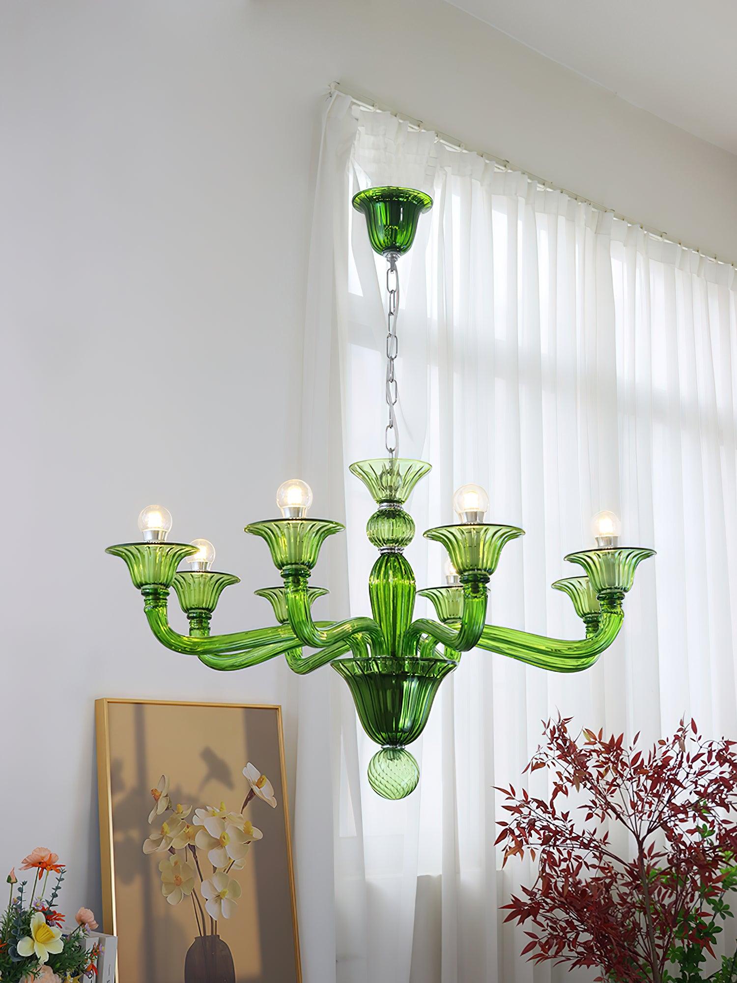 Aurora Chandelier Murano Glass Exotic - Blowlighting