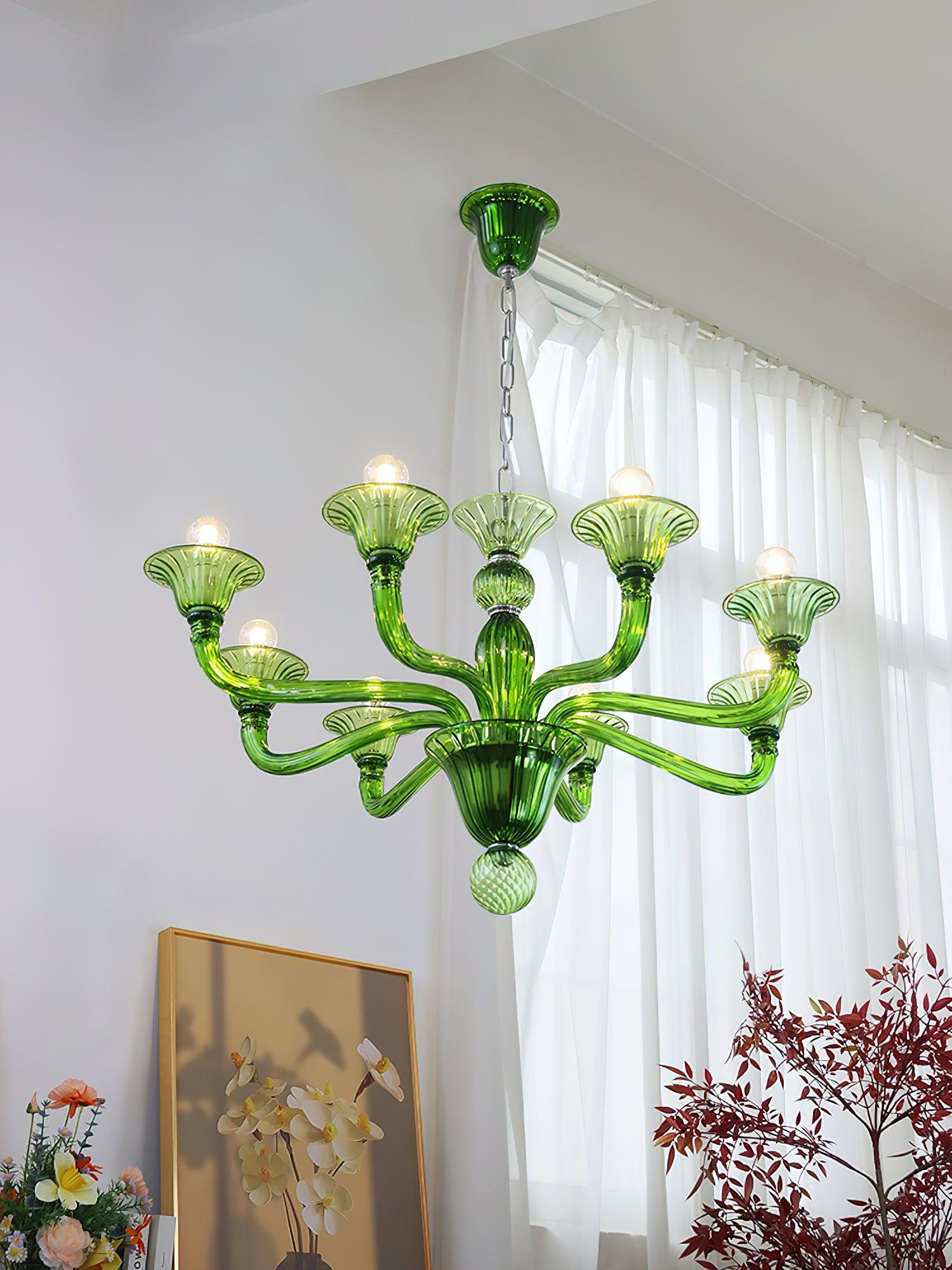 Aurora Chandelier Murano Glass Exotic - Blowlighting