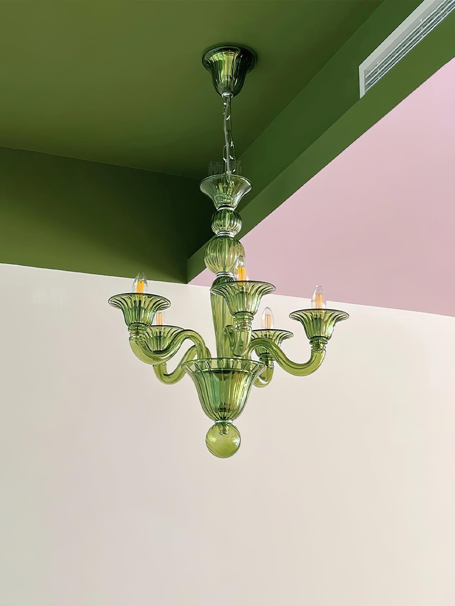 Aurora Chandelier Murano Glass Exotic - Blowlighting