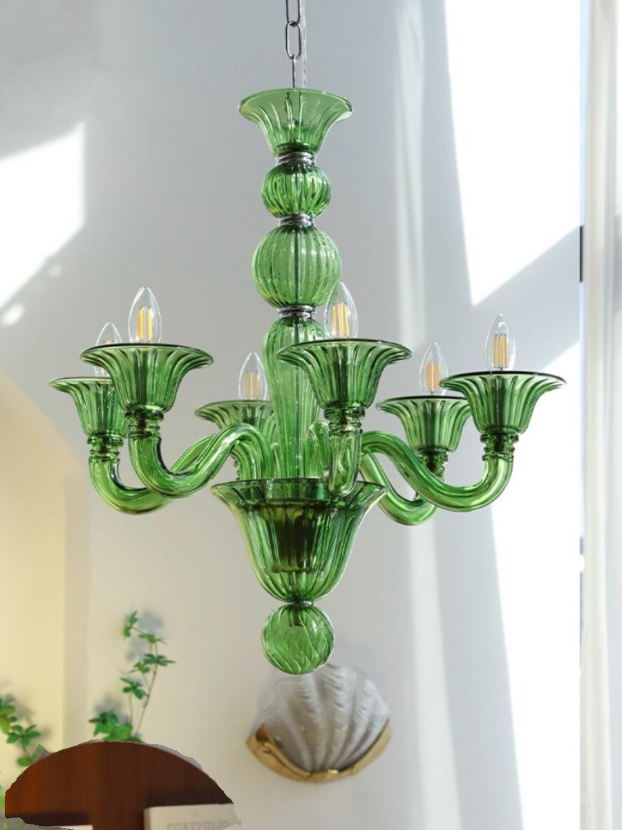 Aurora Chandelier Murano Glass Exotic - Blowlighting
