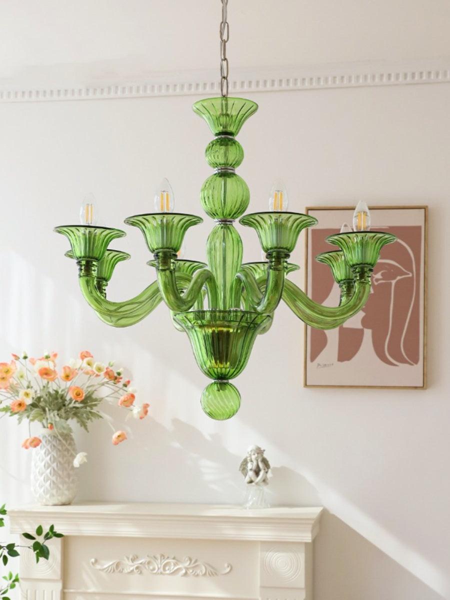 Aurora Chandelier Murano Glass Exotic - Blowlighting